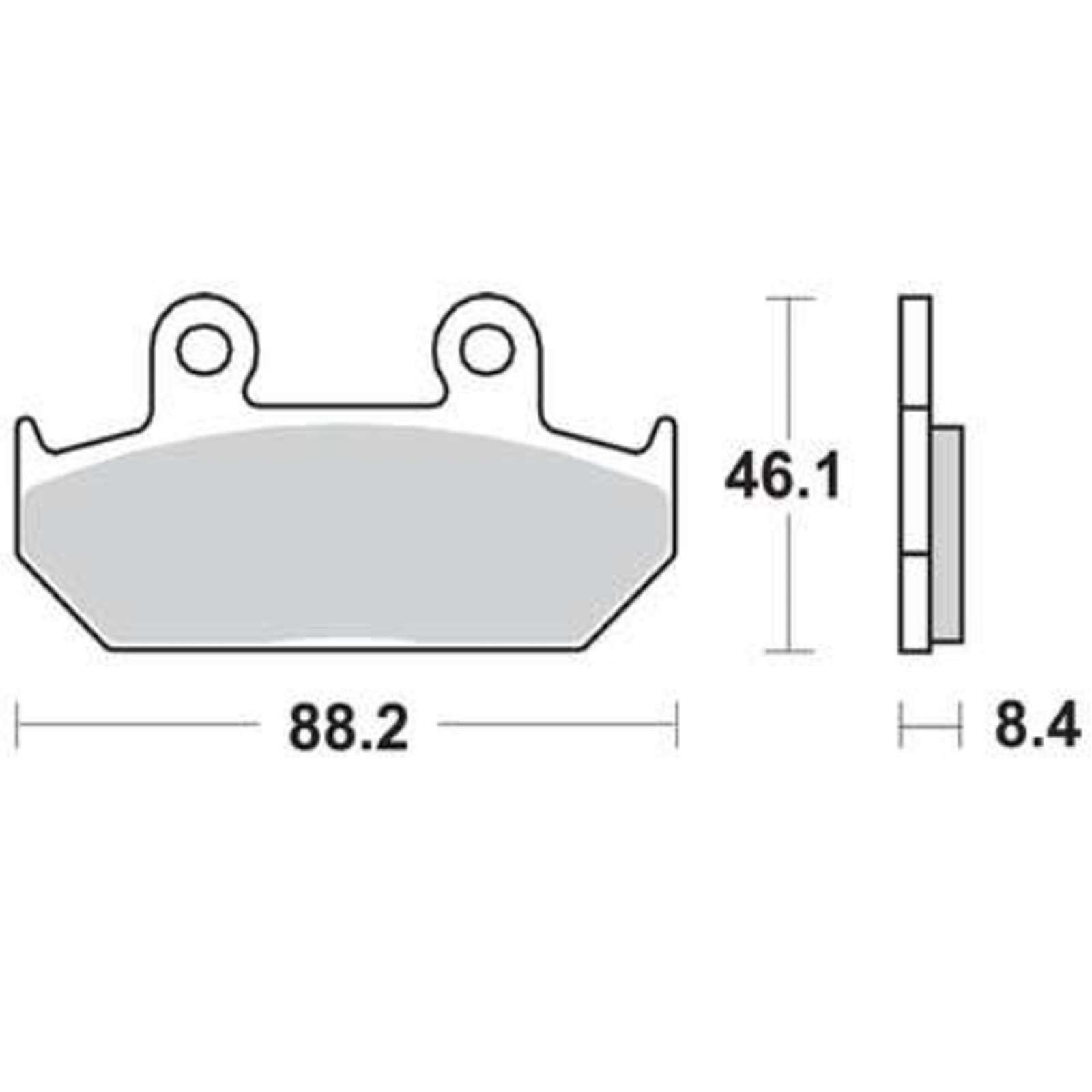 TRW MCB571SV Sintermetall Bremsbeläge vorne für Honda NX650 Dominator VT600 C GL1500 Goldwing