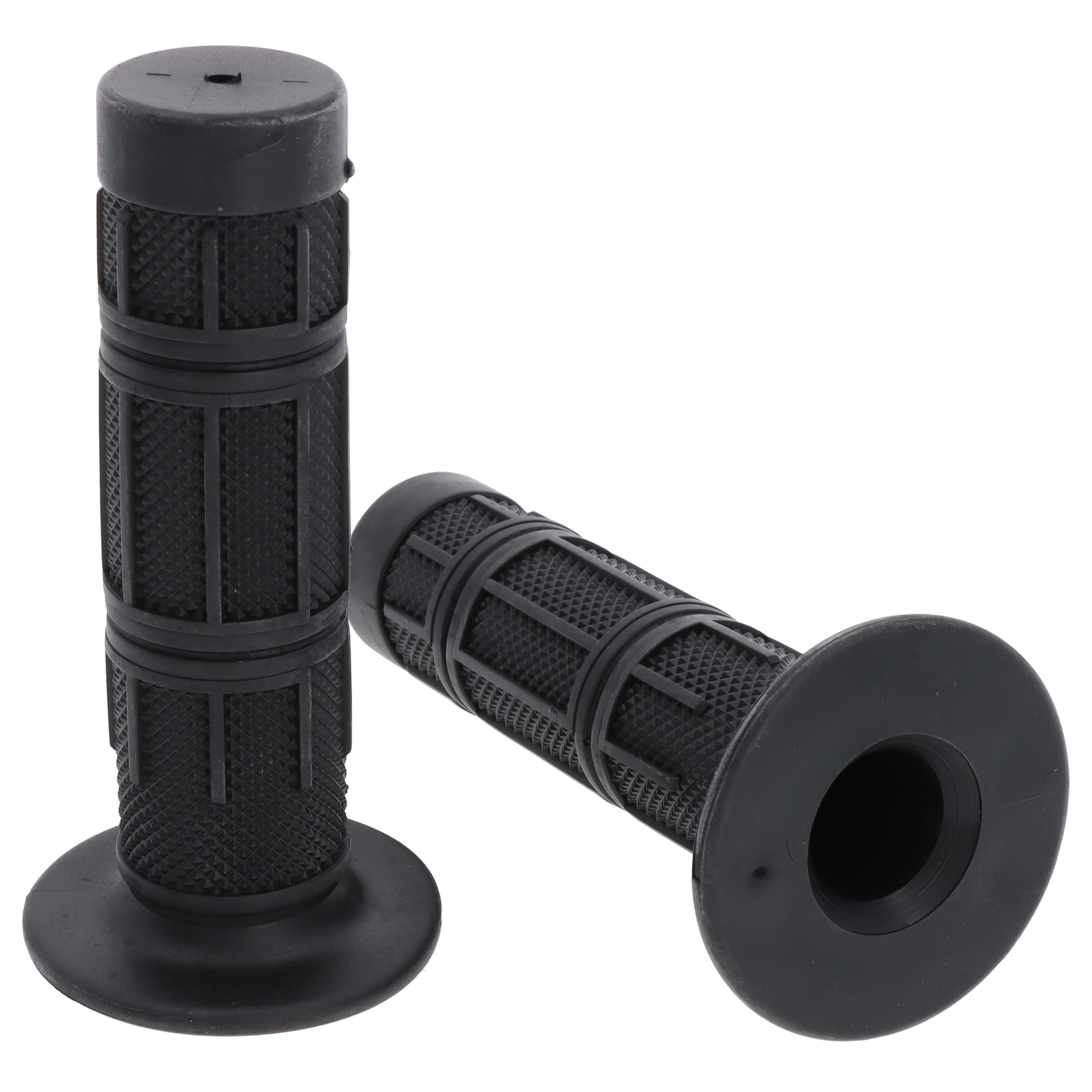 Motorrad Griffgummi-Paar 22/25mm schwarz 7/8 Zoll Lenker 124 mm Motorrad Roller Griffe