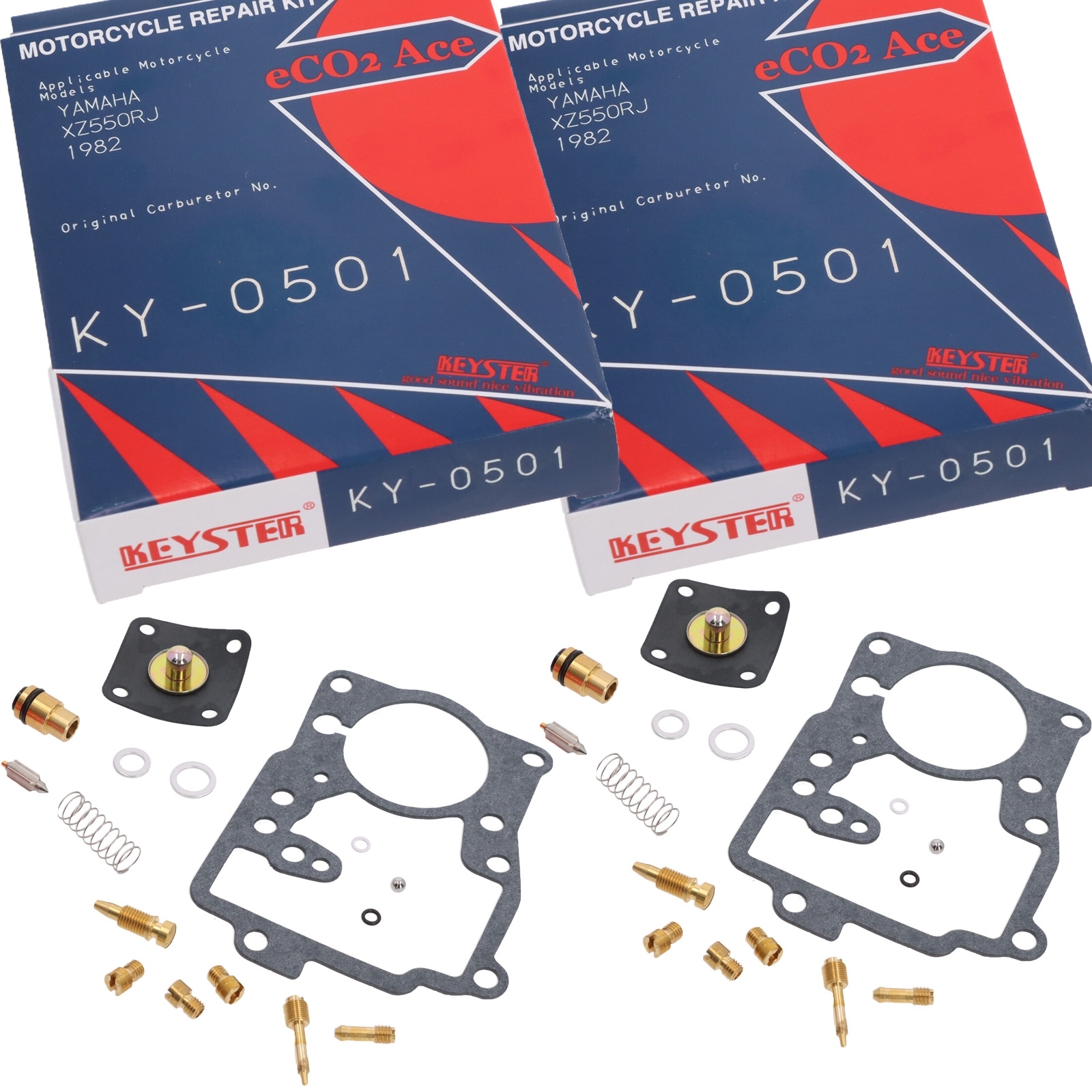 2x Keyster KY-0501 Vergaser Reparatursatz für Yamaha XZ 550 /S 1982 - 1984 11U