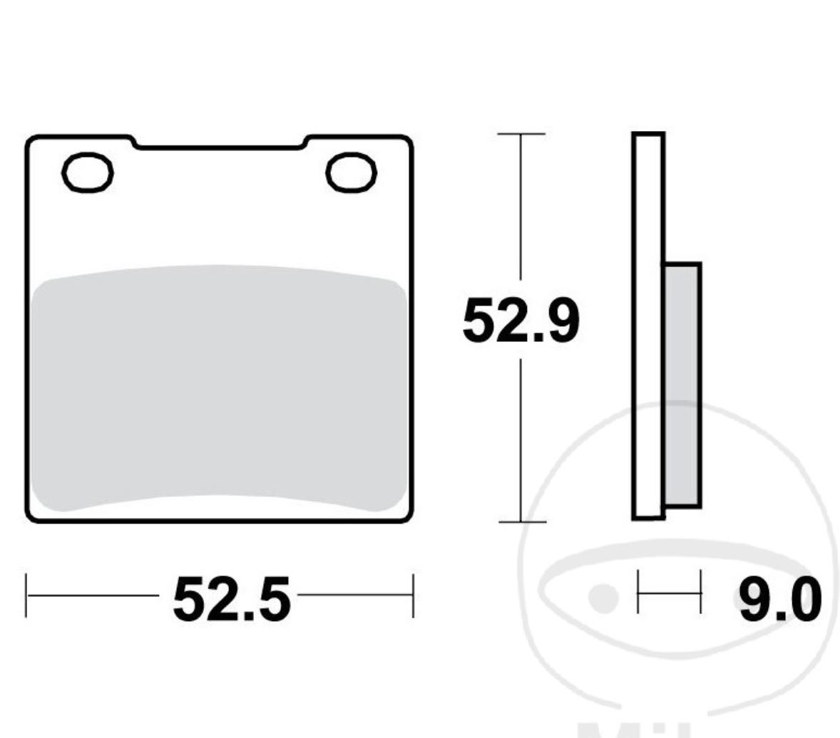 TRW Bremsbeläge MCB531 hinten für Suzuki GS GSF GSX GSX-R RF RG RGV SV TL Kawasaki