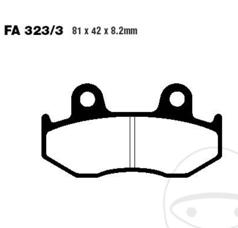 EBC Bremsbeläge SFA323/3 für Suzuki AN 250 400 Burgman AN1211 AU1211