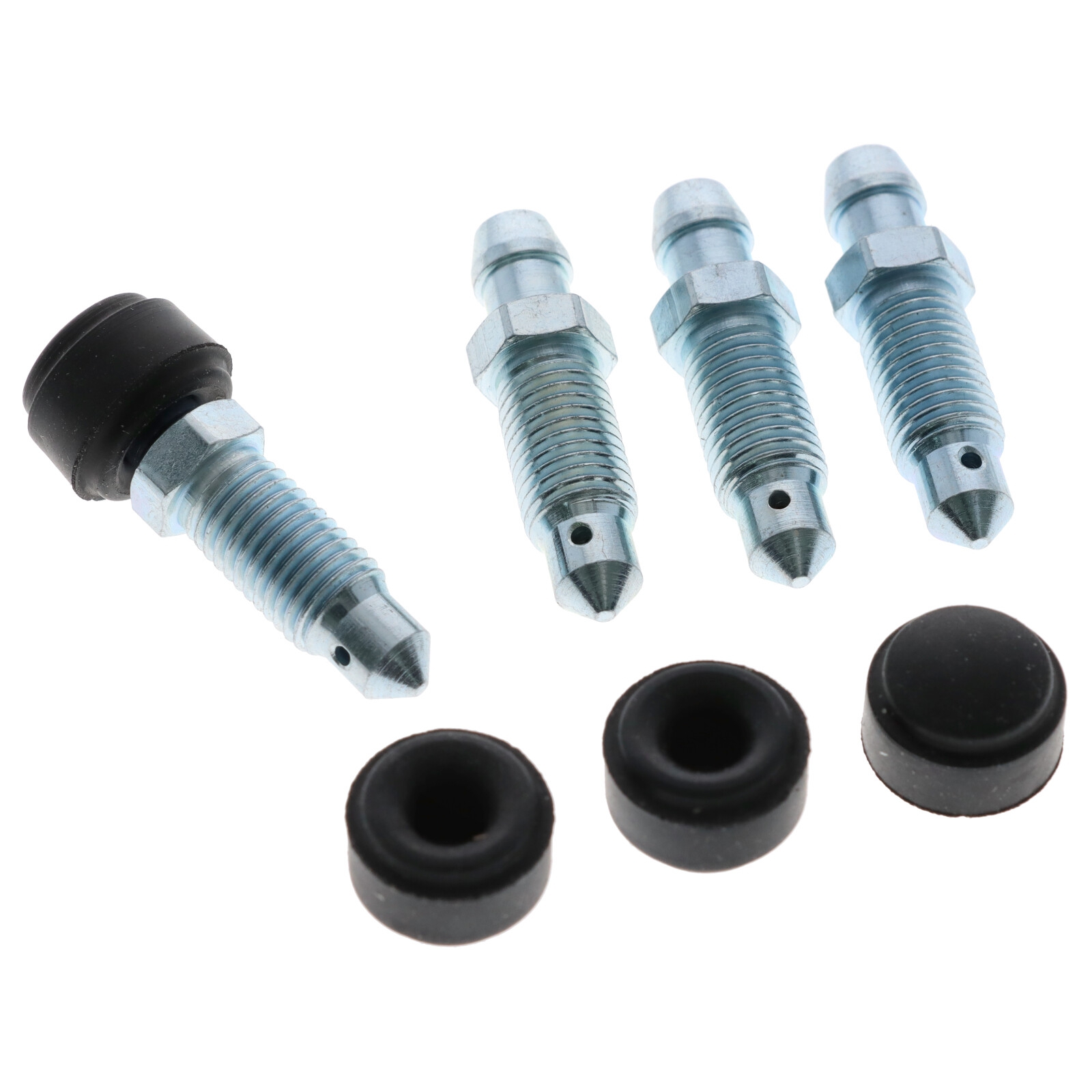 4x Quick Brake QB0090-4 Bremssattel Entlüfterschraube Entlüftungsventile M8x1x33.5 mit Kappen