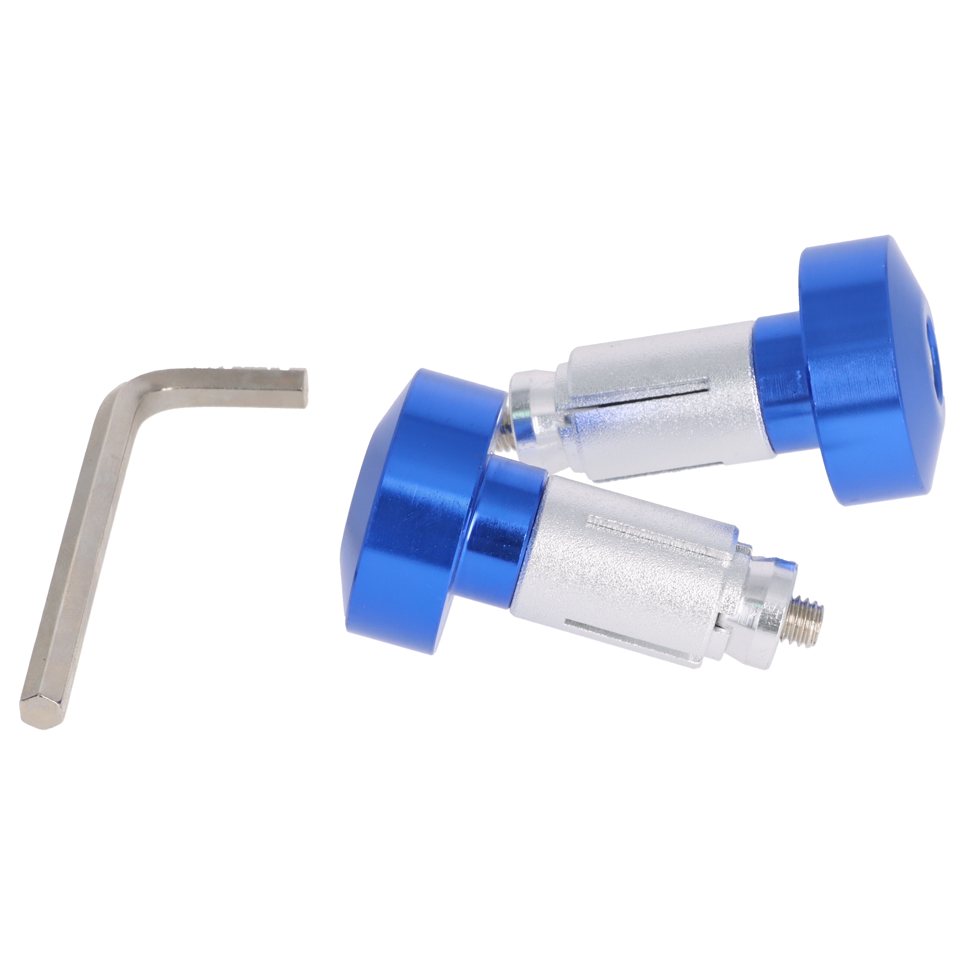 Motorrad Lenkerenden / Lenkergewichte 87g für Lenker 13-19 mm Durchmesser blau