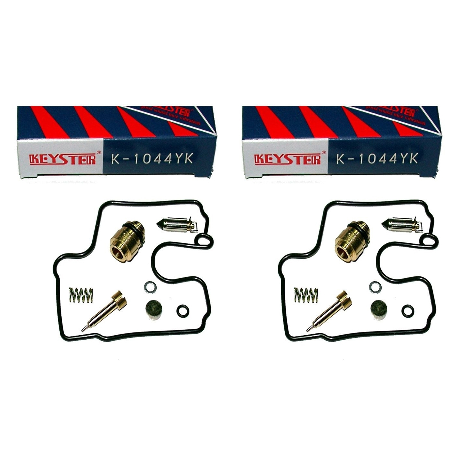 2x Keyster K-1044YK Vergaser Reparatursatz für Yamaha Thunderace YZF1000 R 4VD 4SV 1996 - 2002