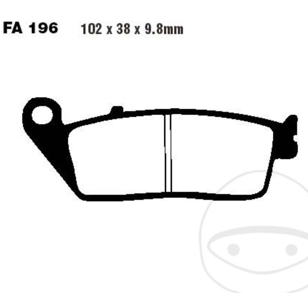 EBC Bremsbeläge SFAC196 für Honda BMW FJS SH NSS C 650 GT A D AD i Silver