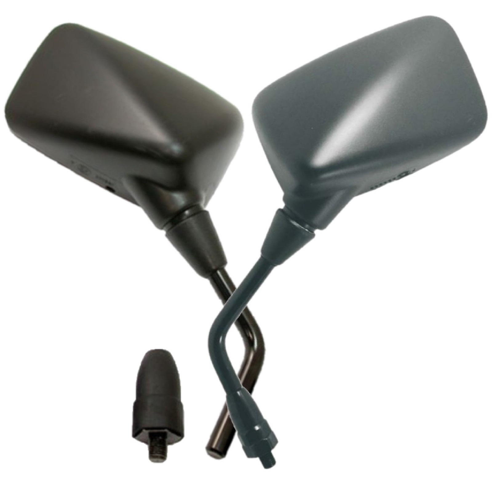 Spiegelpaar für Kawasaki ER-6N 650 A B 2005-2008 KLE 650 A B 2007-2009 in schwarz mit M10 Rechtsgewinde e-geprüft