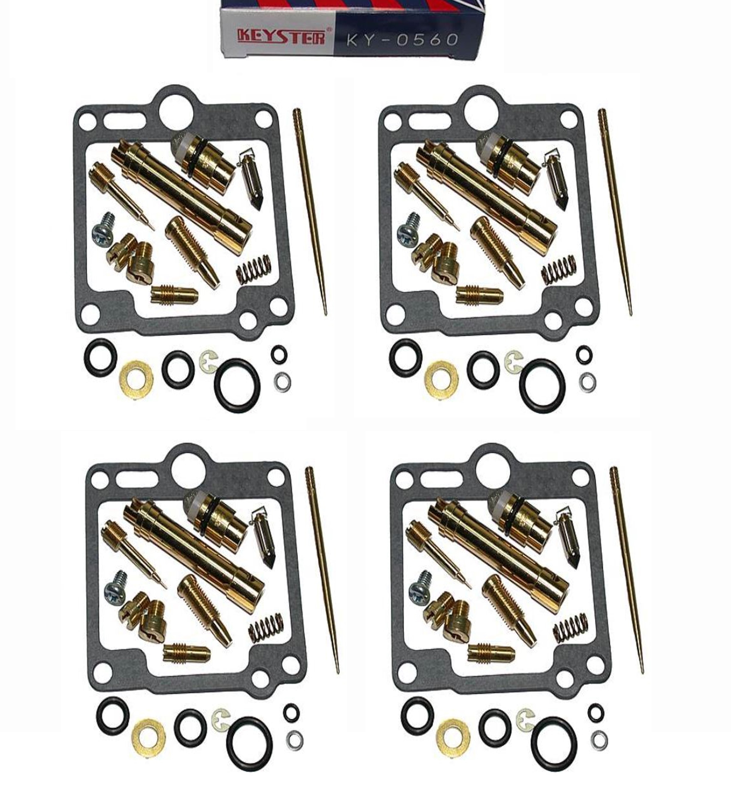4x Keyster KY-0560 Vergaser Reparatursatz für Yamaha FJ 1200 1986 - 1987 1XJ