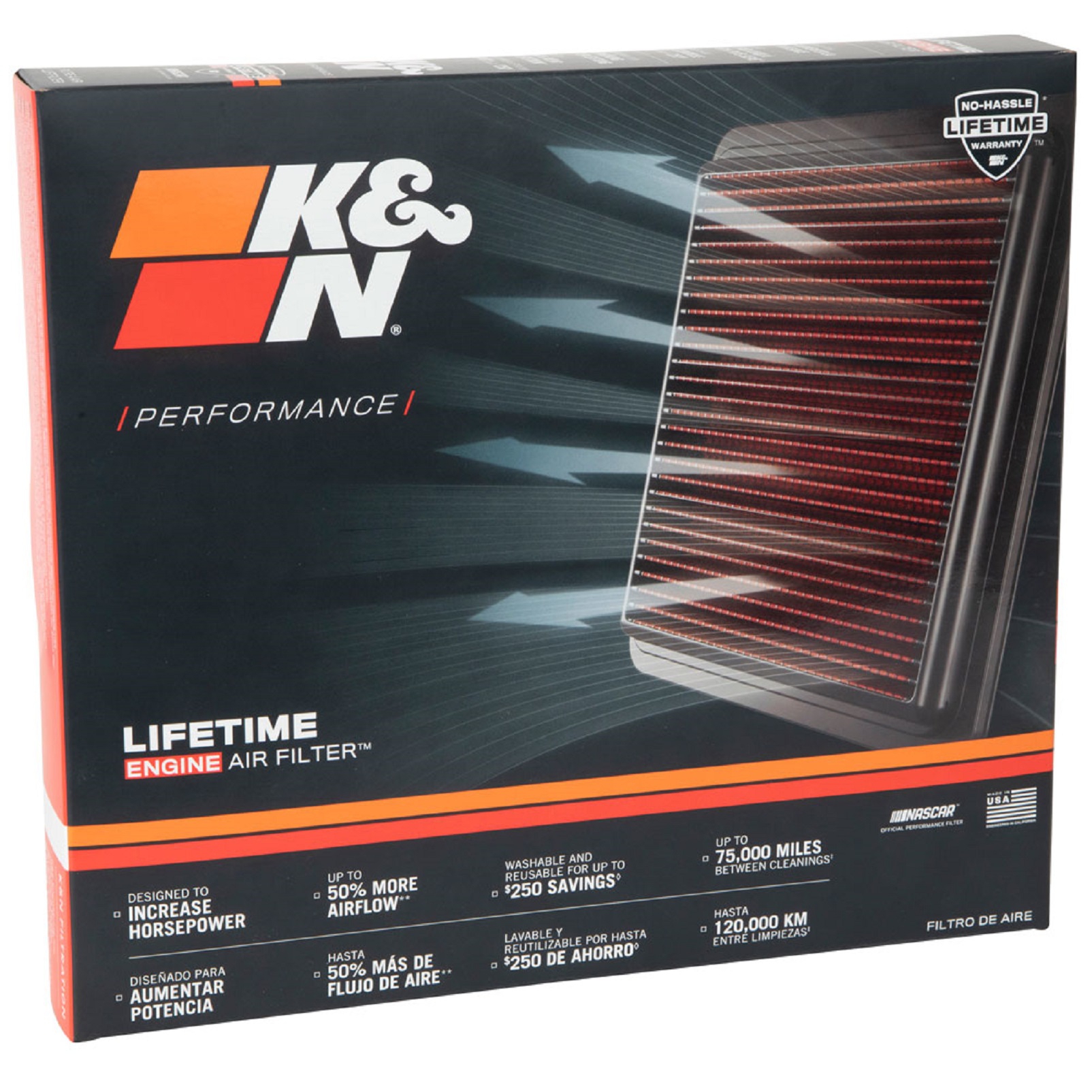 K&N Luftfilter für Lexus GS SC 4.3 3.0 3.5 00-11 Toyota 2.5 3.0 3.5 4.3 01-15