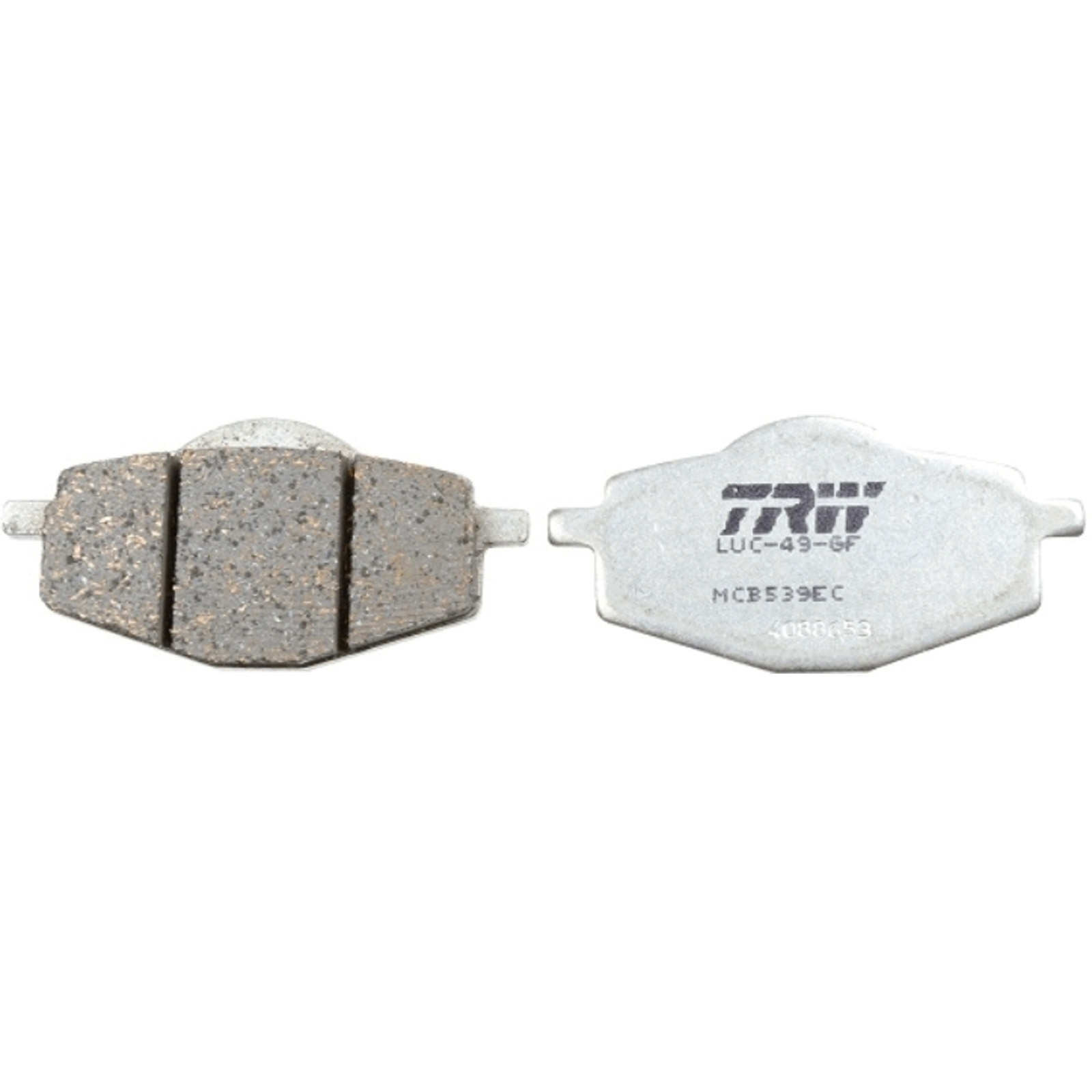 TRW MCB539EC Bremsbeläge für Yamaha XC125 DT50 DT80 MBK XC125 Rex RS SC Sachs Malaguti