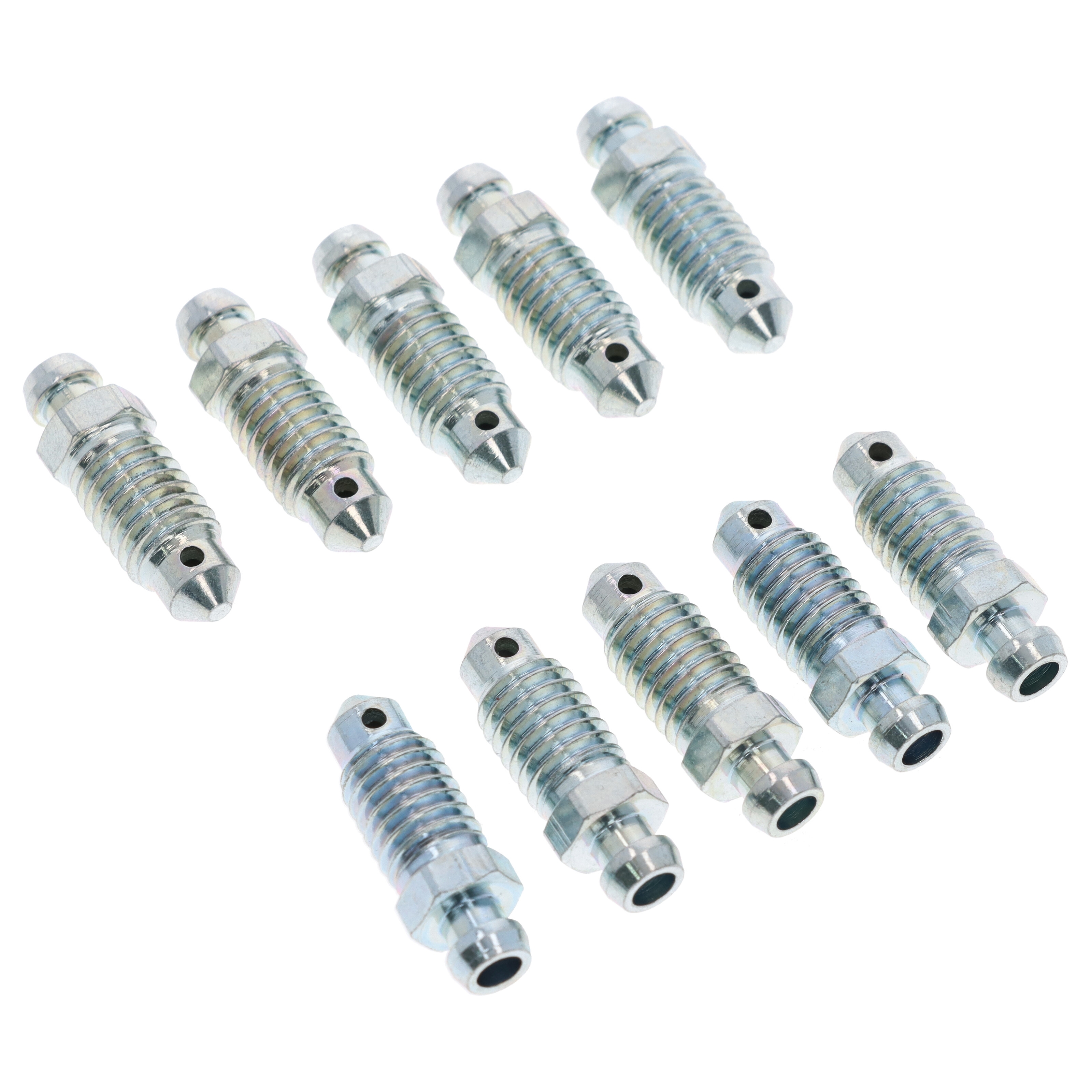 10x Quick Brake QB0100-10 Bremssattel Entlüfterschraube Entlüftungsventile M8x1.25x24.5 mm SW8