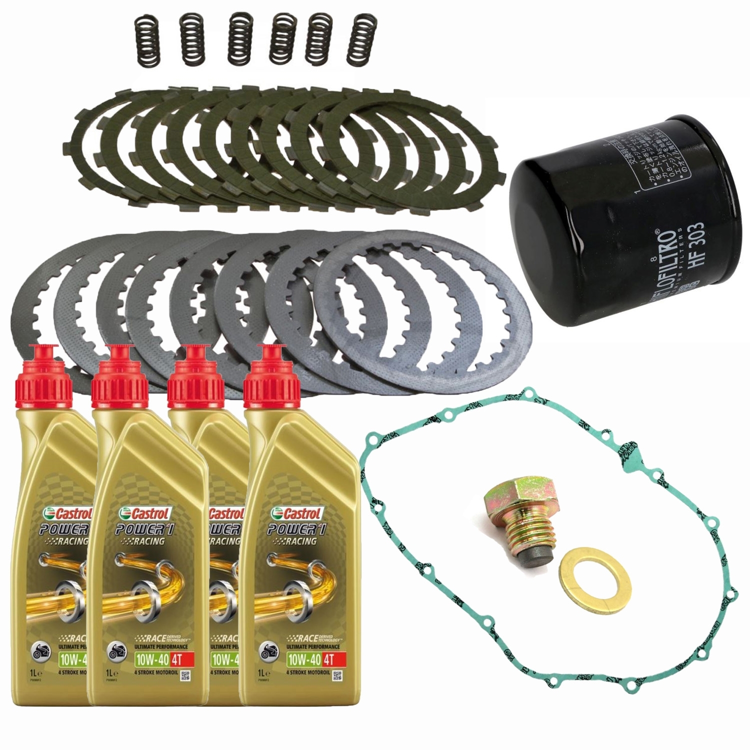 Kupplung für Honda VFR 750 F 1988 - 1997 Satz verstärkt Dichtung Ablassschraube Öl Filter
