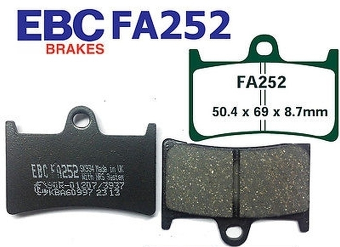 EBC FA252 Bremsbeläge vorne für Yamaha XJR FJR 1300 FZ1 FZ6 FZS MT-07 MT-09 TDM