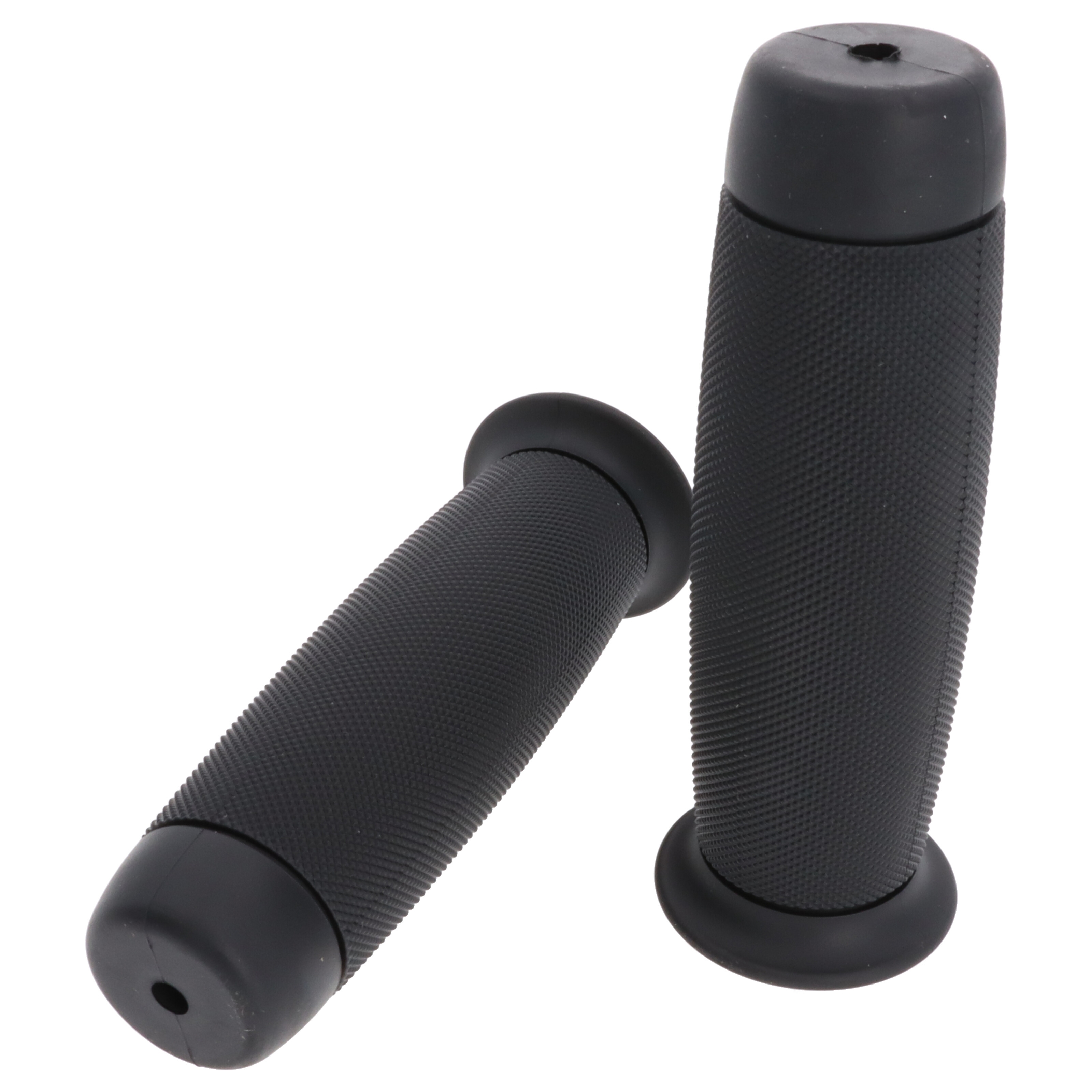 Griffgummi-Paar 22/25mm schwarz 7/8 Zoll Lenker 124mm Motorrad Roller Griffe