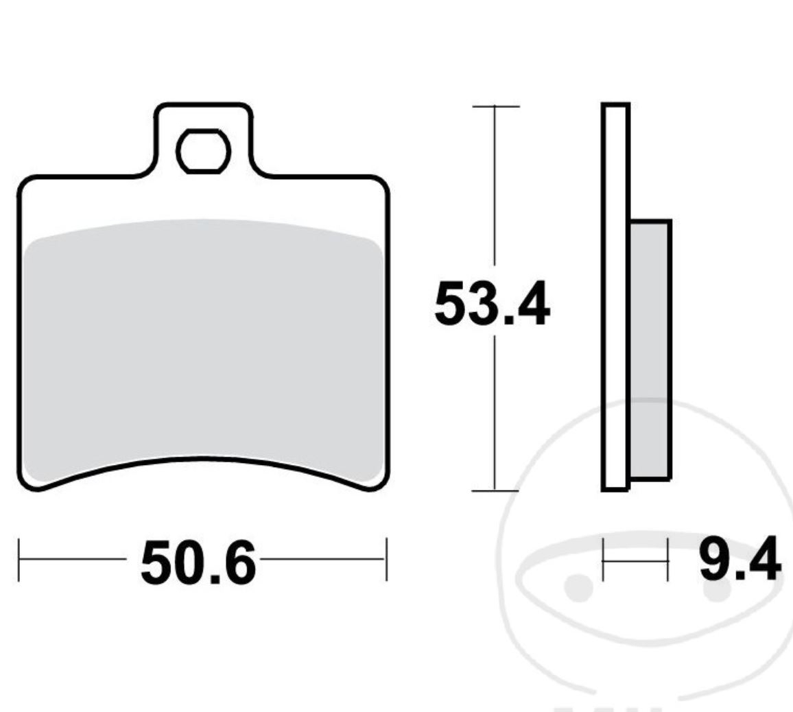 TRW Bremsbelagsatz für Aprilia SR50 LC 2000 - 2021 Scarabeo 50 2T 2001 - 2005 vorne + hinten
