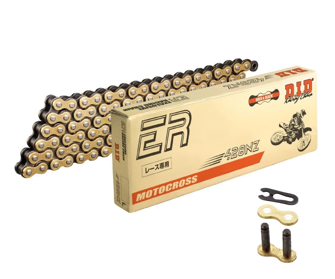 DID NZ Offroad Motocross Antriebskette G&B Clipschloss 428 Teilung 120 Glieder