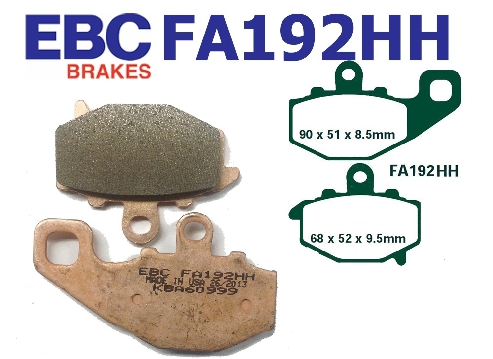 EBC Bremsbeläge FA192HH für Kawasaki ZR ZZR ZX-6R -9R -6RR -10R Z