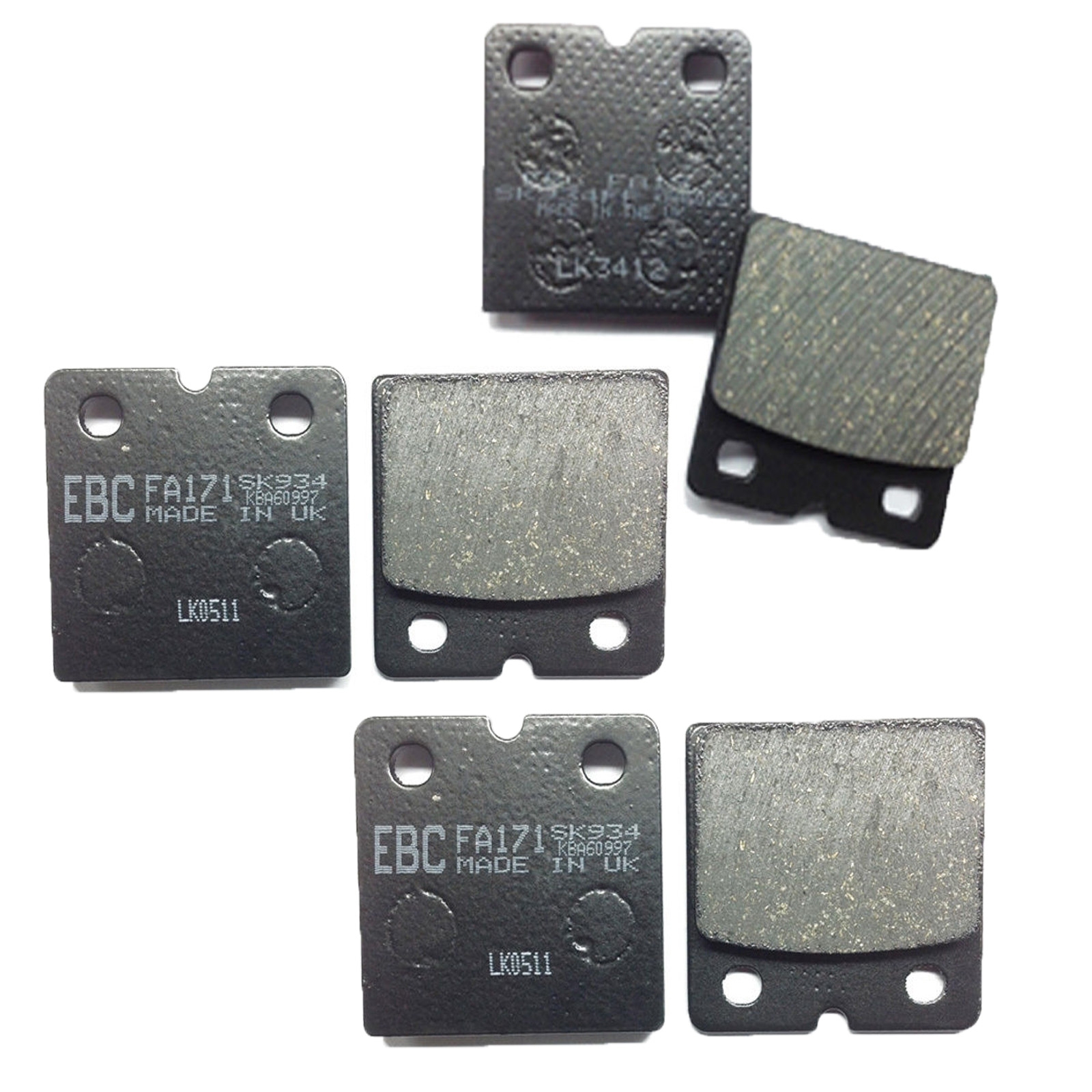 EBC Satz Bremsbeläge für BMW K75 K 75 K100 K 100 75/K569 100/K589 vorne+hinten