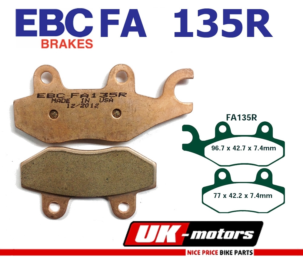 EBC Bremsen Set vorne links Sintermetall für Yamaha XTZ 125 (5RM)