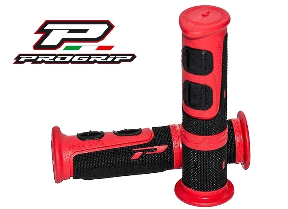Progrip ATV Griff mit zwei Materialkomponenten schwarz / rot 964.02