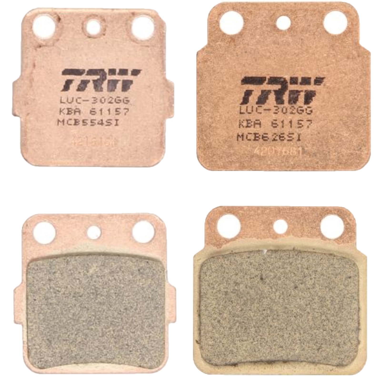 TRW Sintermetall Bremsbelagsatz für Suzuki LT-Z 400 Quadsport 2003 - 2017 AK47A AK4AA vorne + hinten