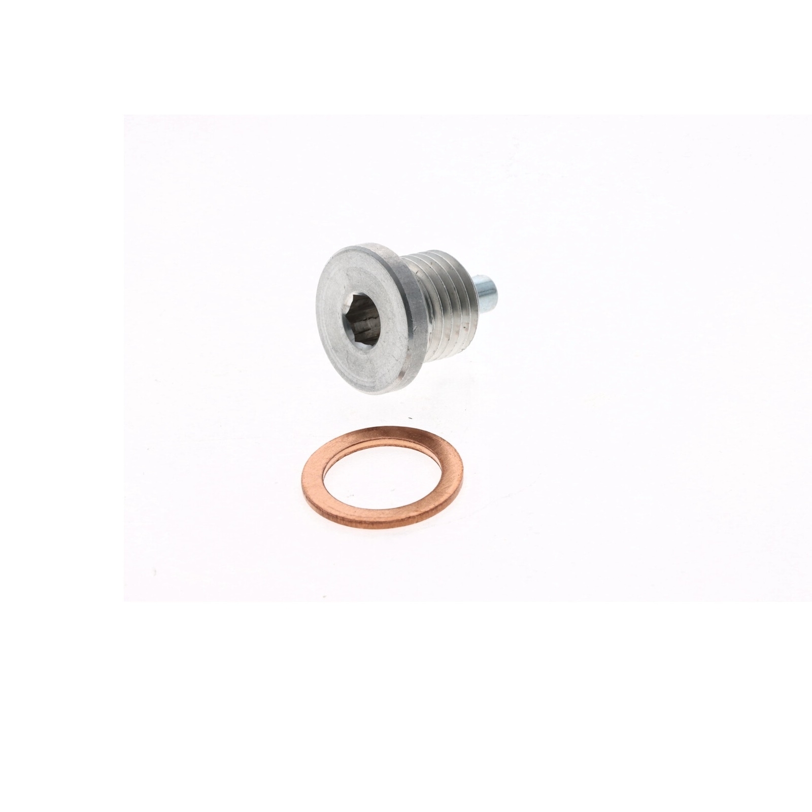 Magnetische Ölablassschraube M14x1.5 mm Aluminium Silber + Kupfer Dichtring