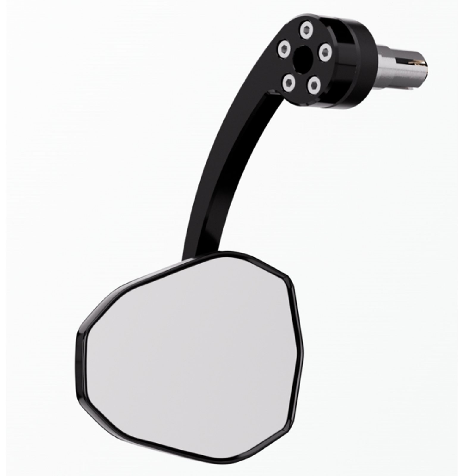 Lenkerendenspiegel Paar Aluminium schwarz für Lenkrohr-Innendurchmesser 12-22mm