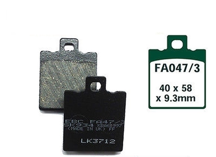EBC Blackstuff Standard Bremsbeläge FA047/3 für Honda NSR CRM 125 R