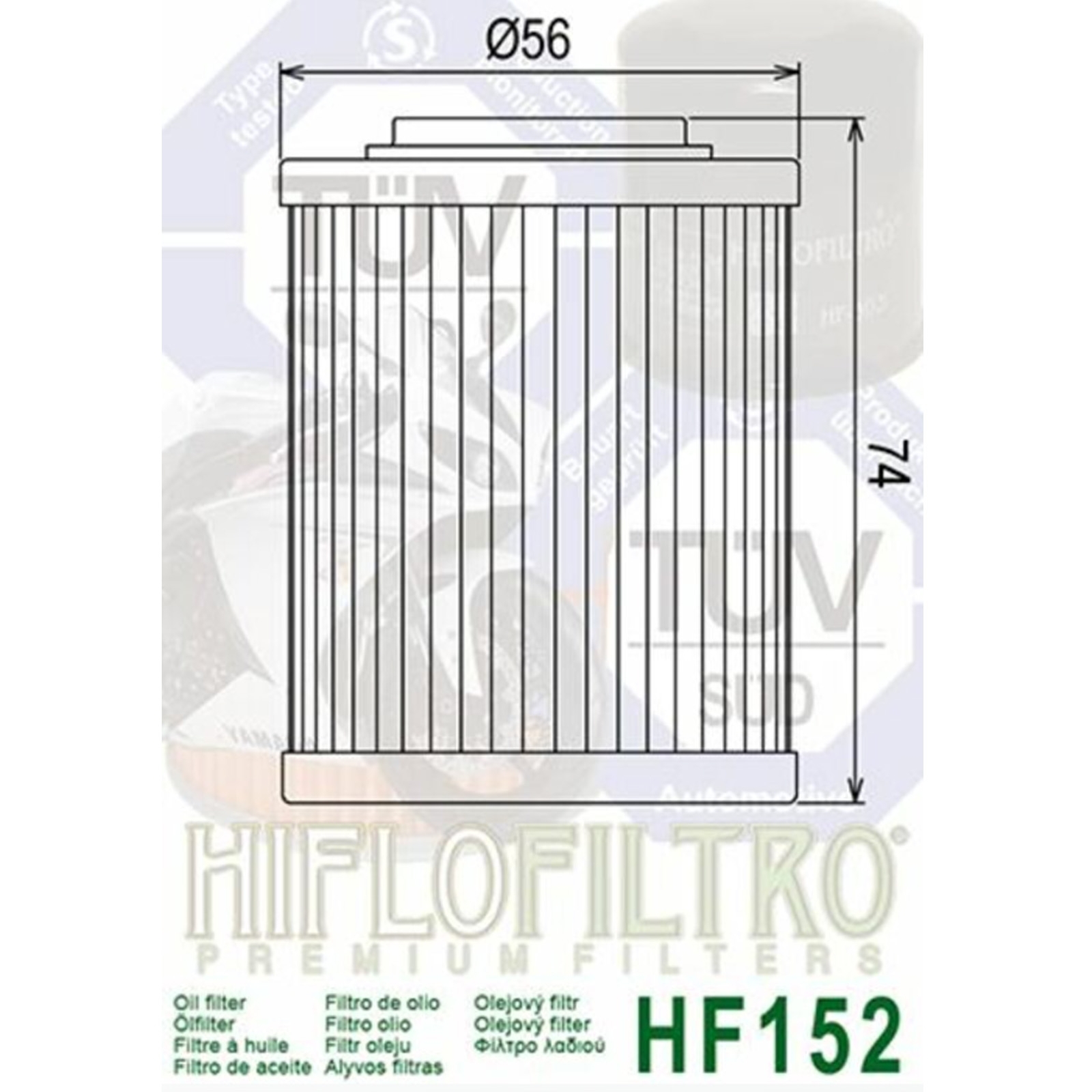 3x Hiflo HF152 Ölfilter für Aprilia ETV RST RSV SL Tuono Bombardier DS CAN-AM Commander CFMoto
