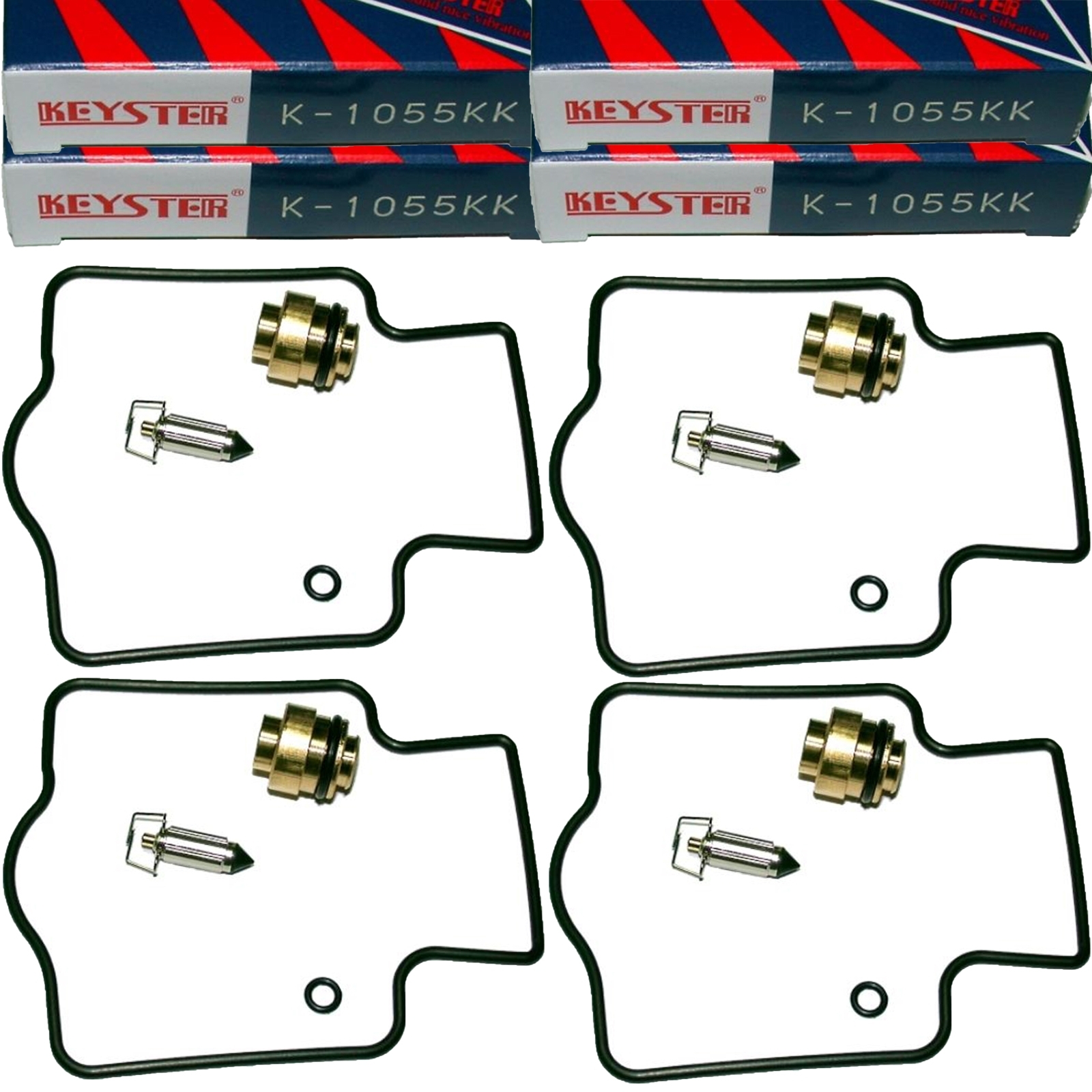 4x Keyster K-1055KK Vergaser Reparatursatz für Kawasaki ZX-10 1000 B Tomcat 1988-1990