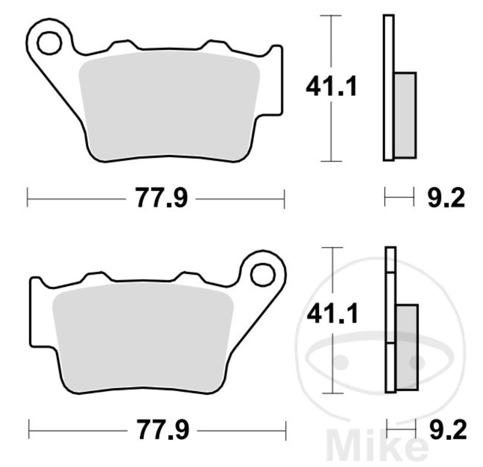 TRW Bremsbelagsatz für BMW F700 GS F750 GS F800 GS F850 GS vorne+hinten