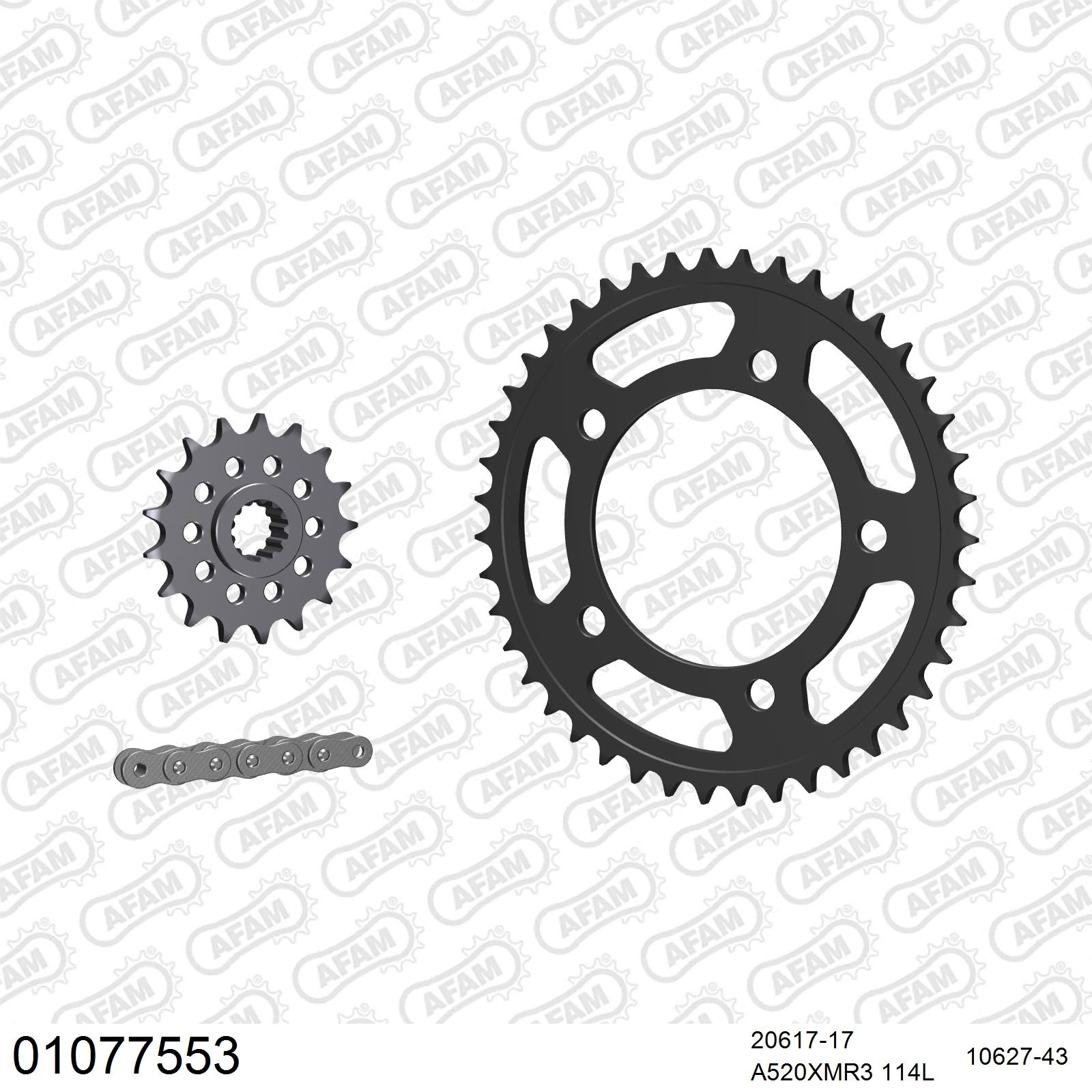 AFAM Kettensatz 520 X-Ring 4385kg für Honda NC 750 XA ABS EFGHJKL 2014-2020