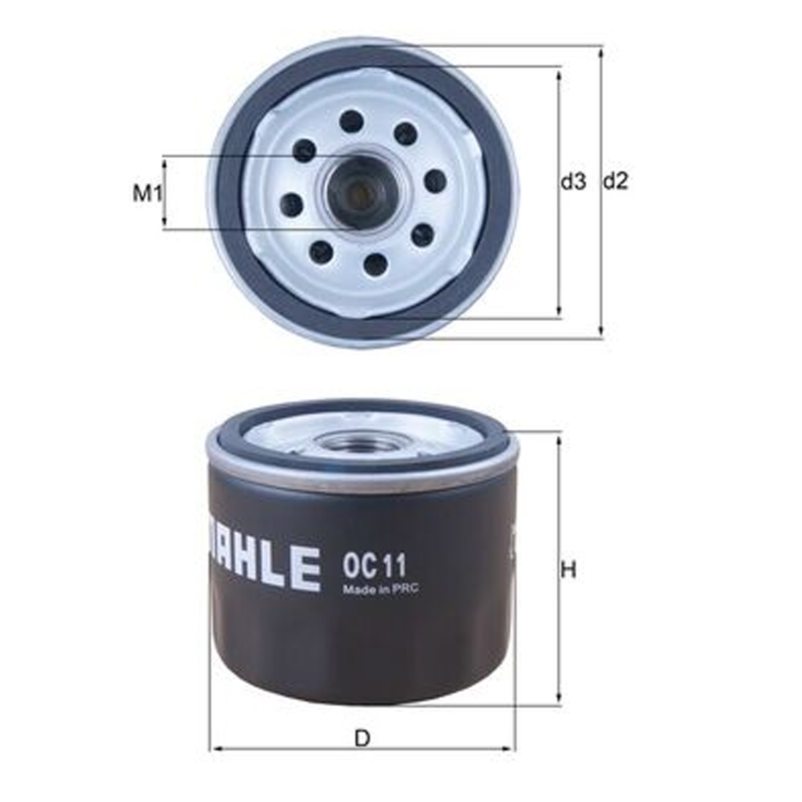 MAHLE OC11 Ölfilter für Aprilia Cagiva Gilera Malaguti Peugeot Piaggio Moto Guzzi Laverda