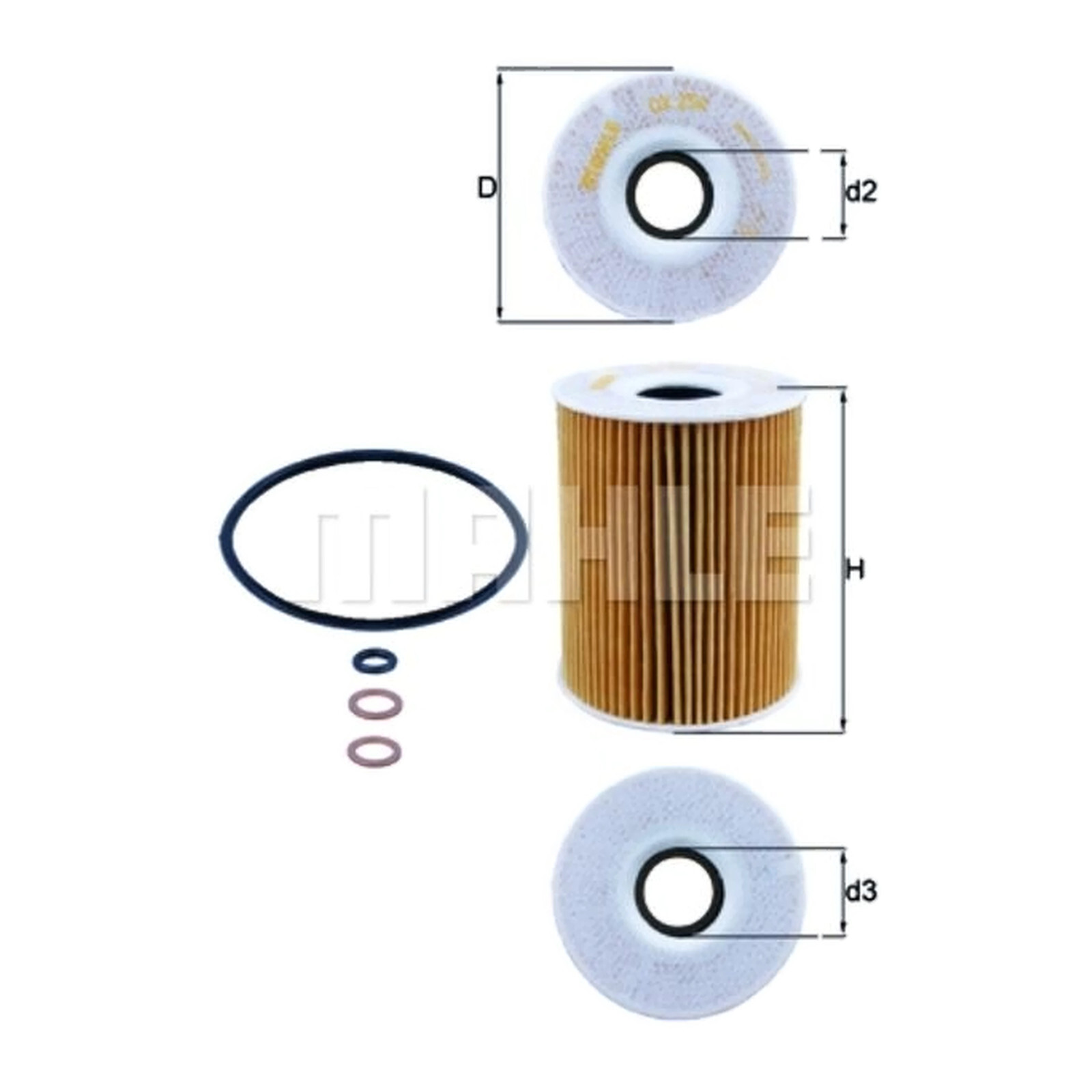 MAHLE Ölfilter OX254D2