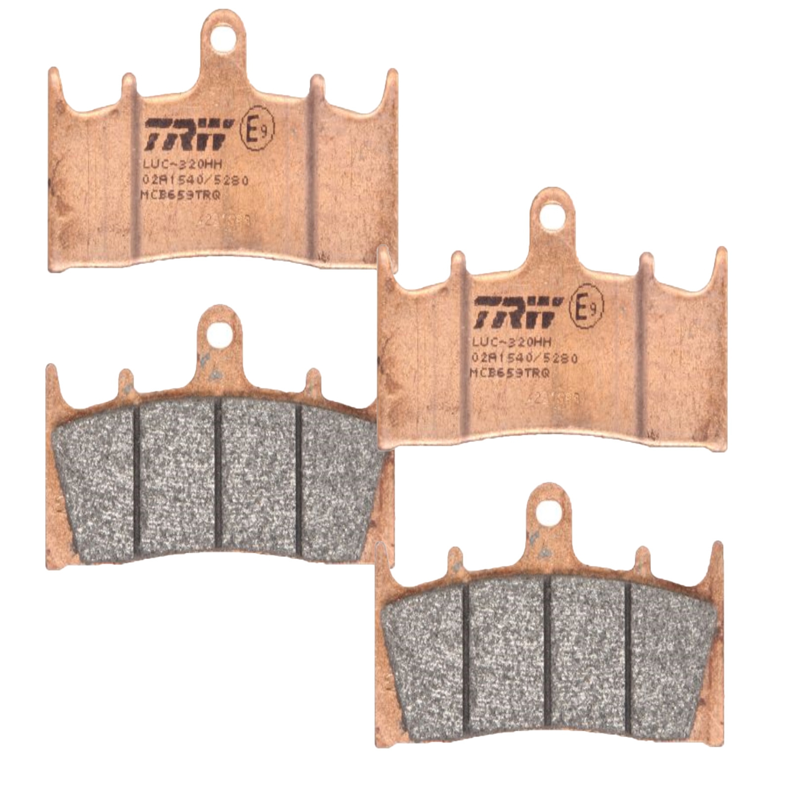 TRW Sintermetall Bremsbelagsatz vorne Kawasaki ZX-6R -7R -9R -12R ZRX Suzuki GSX-R GSF