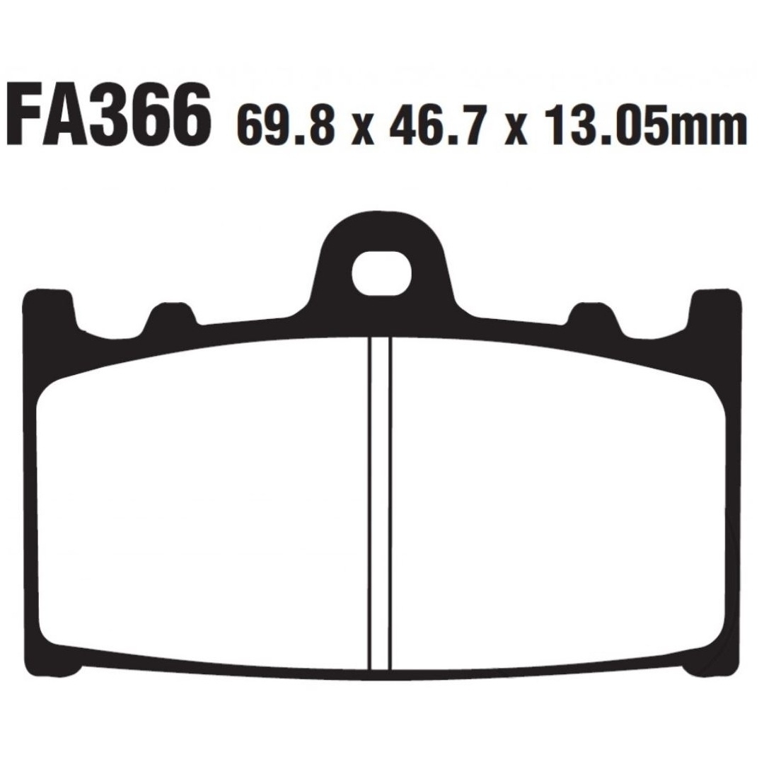 EBC Bremsbeläge FA366V für Suzuki VL 1500 LC AL2111 2002-2004 C1500 2005-2009