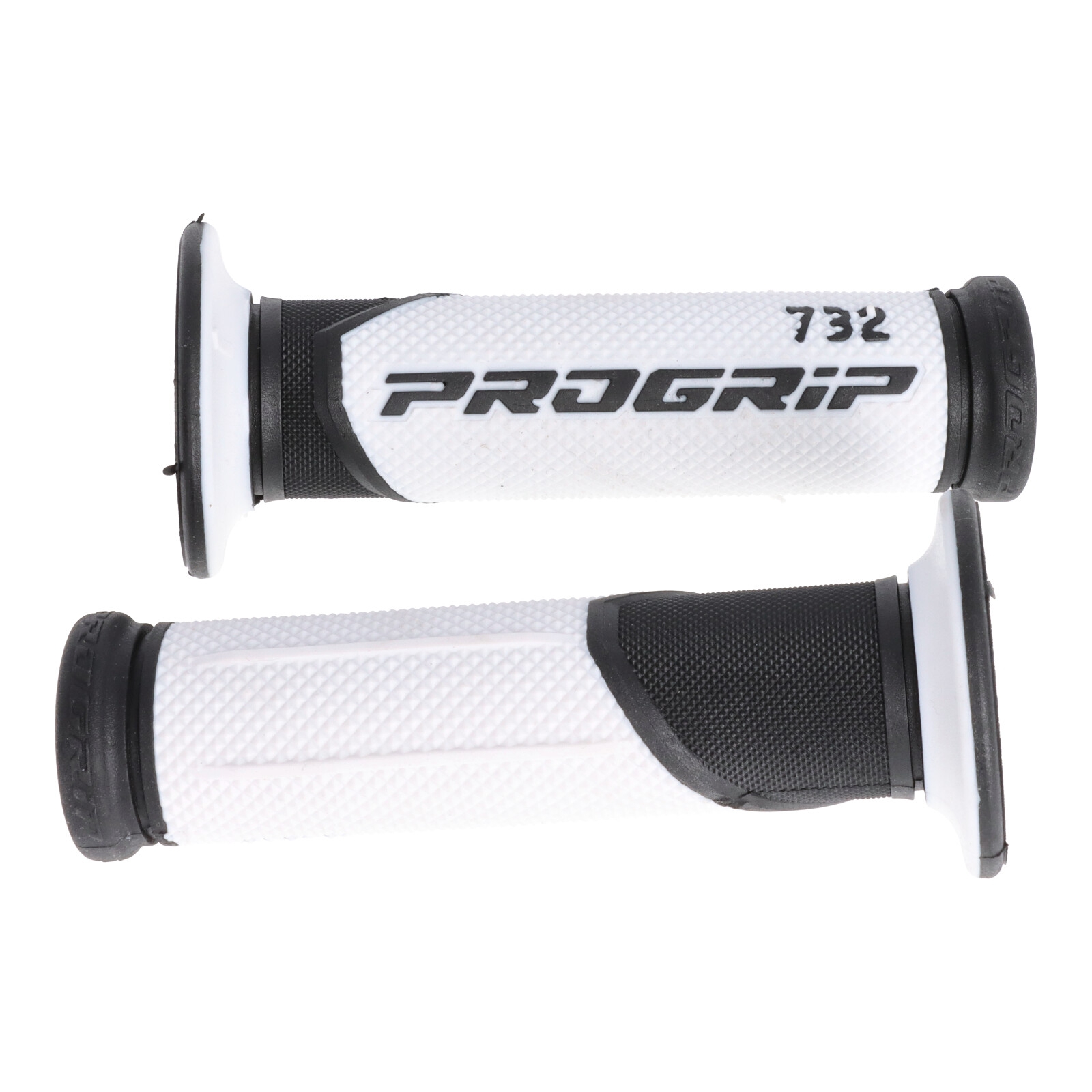 Progrip PA073200NE01-126 Griffe Griffgummi Schwarz-Weiß Motorrad Roller Bike Enduro Motocross