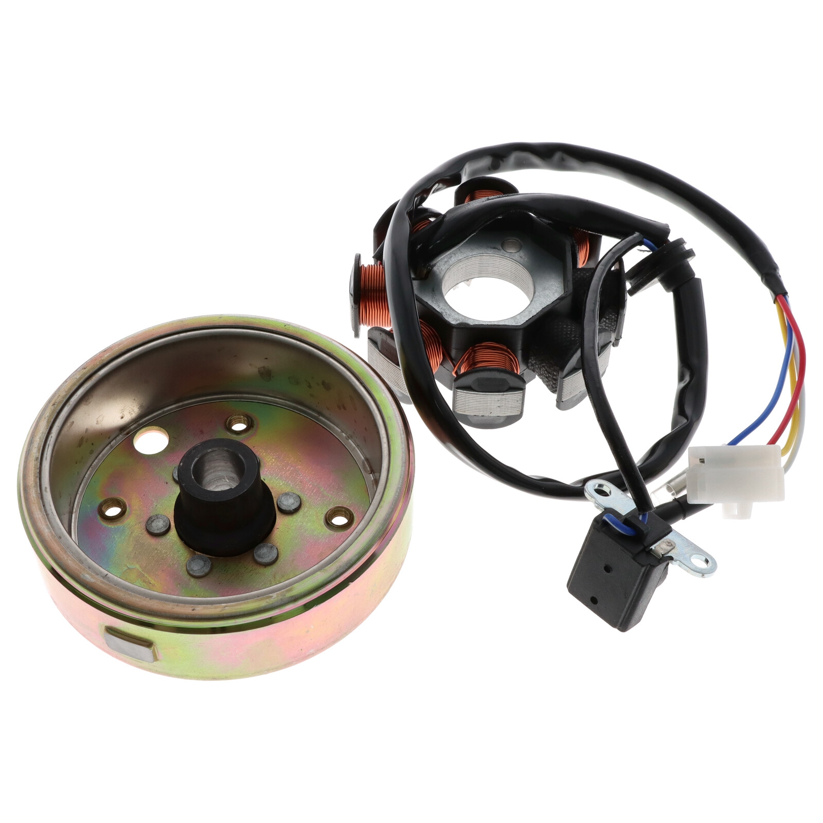 Lichtmaschinenstator für China 4Takt Roller AGM Baotian Benzhou Jonway Kreidler Peugeot