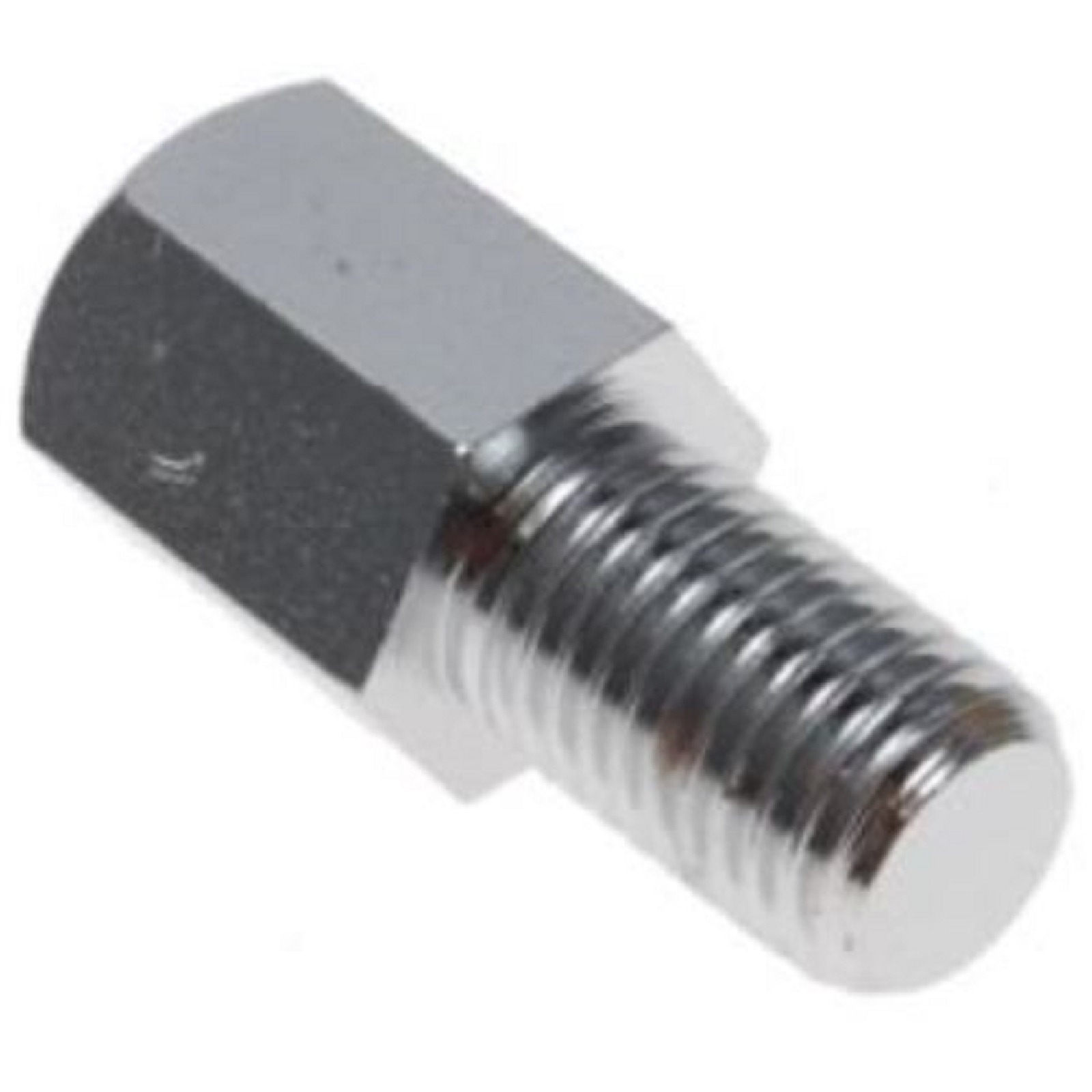 Spiegeladapter Spiegelarmverlängerung 15 mm chrom M10 Rechtsgewinde
