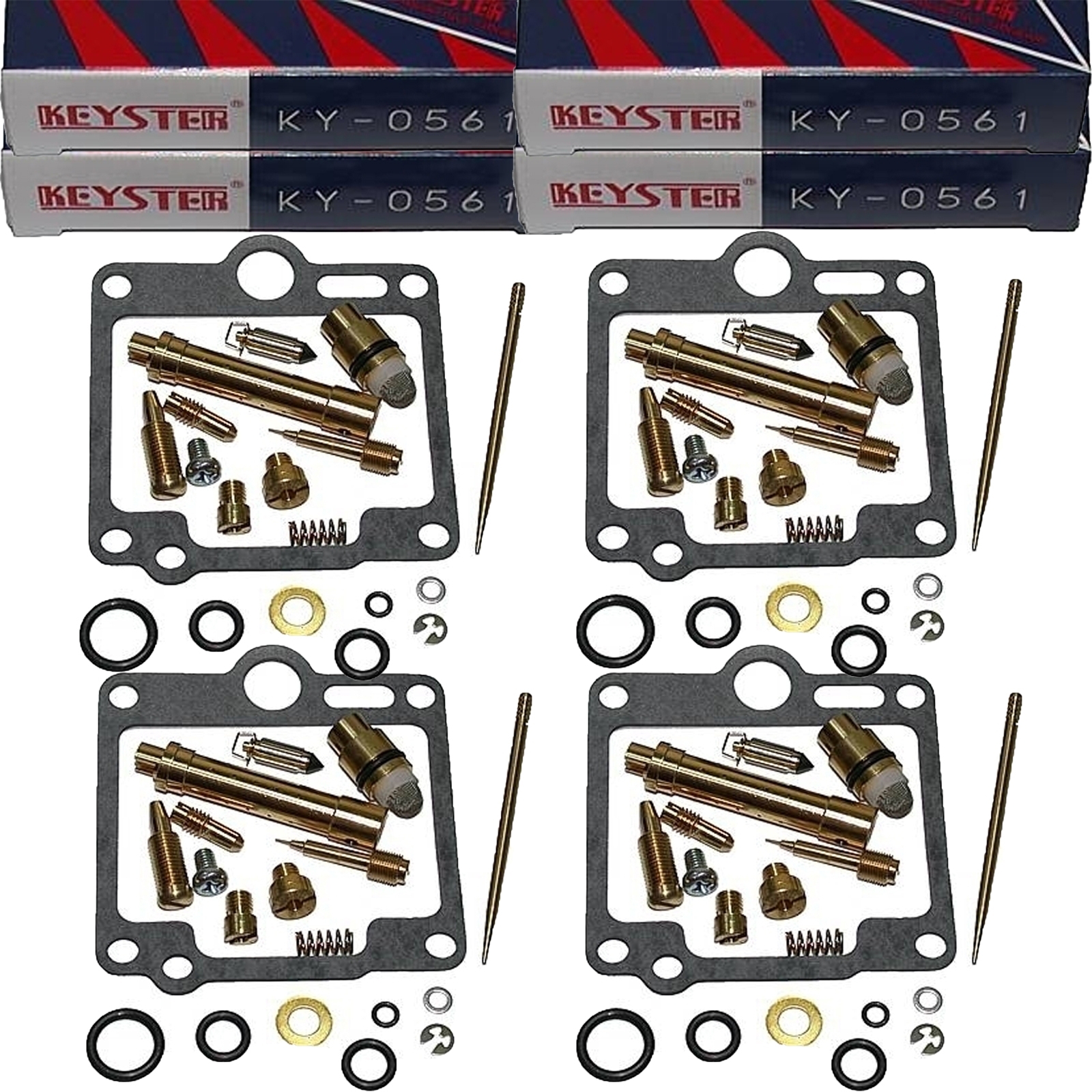 4x Vergaser-Reparatursatz KY-0561 für Yamaha FJ 1200 3CW 3YA ABS FJ 1988-1997