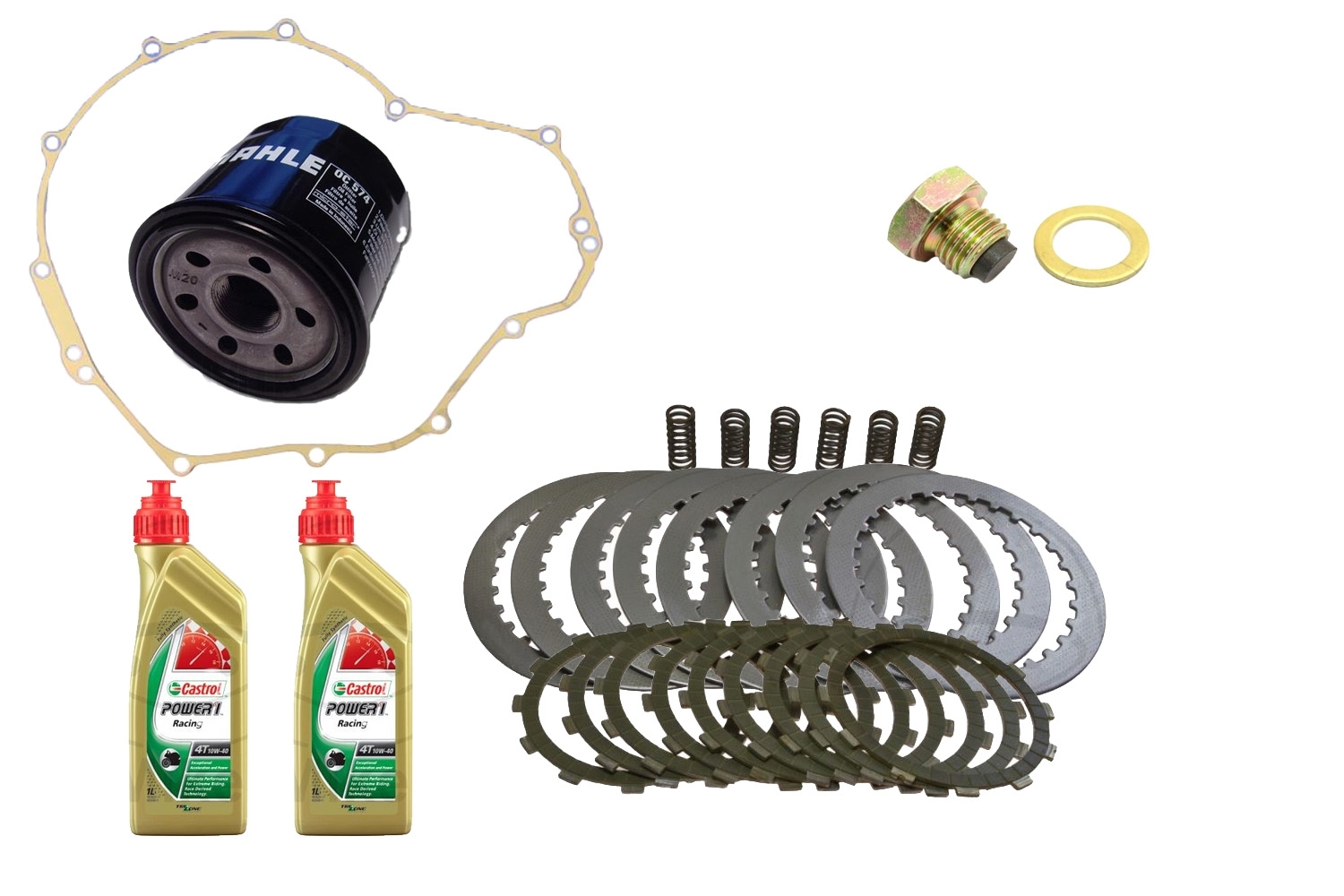 Kupplung für Kawasaki KLE 650 Versys 2007 - 2010  +Dichtung +Ölfilter +Öl +Ablasschraube