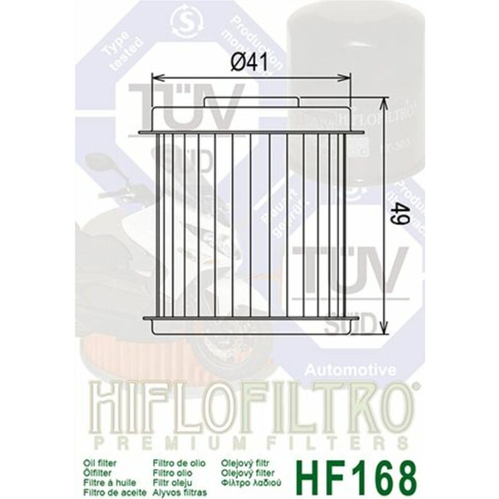 3x Hiflo HF168 Ölfilter Daelim Damien Freewing Otello QL Steezer S1 SL SN SQ 125