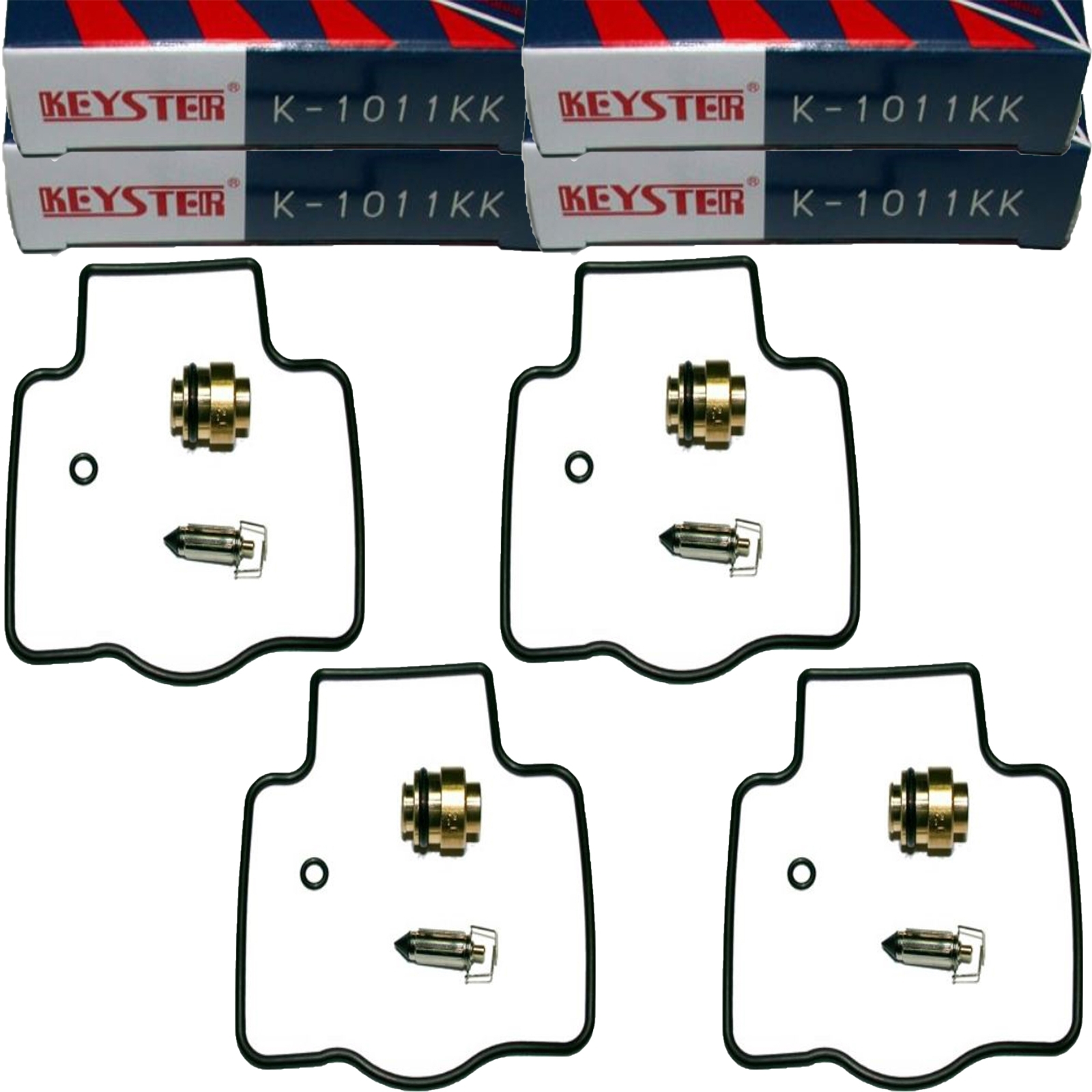 4x Keyster K-1011KK Vergaser Reparatursatz für Kawasaki ZXR 400 ZZR 600 ZZR 1100