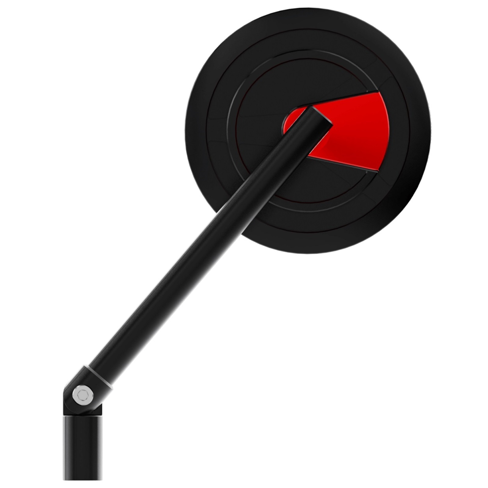 Spiegel passt für viele Fahrzeuge aus Aluminium in rot mit M10 Gewinde Beidseitig montierbar