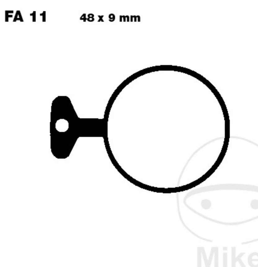 EBC FA011 Bremsbeläge vorne für Yamaha RD 250 522 1A2 350 521 400 1A3 XS 650