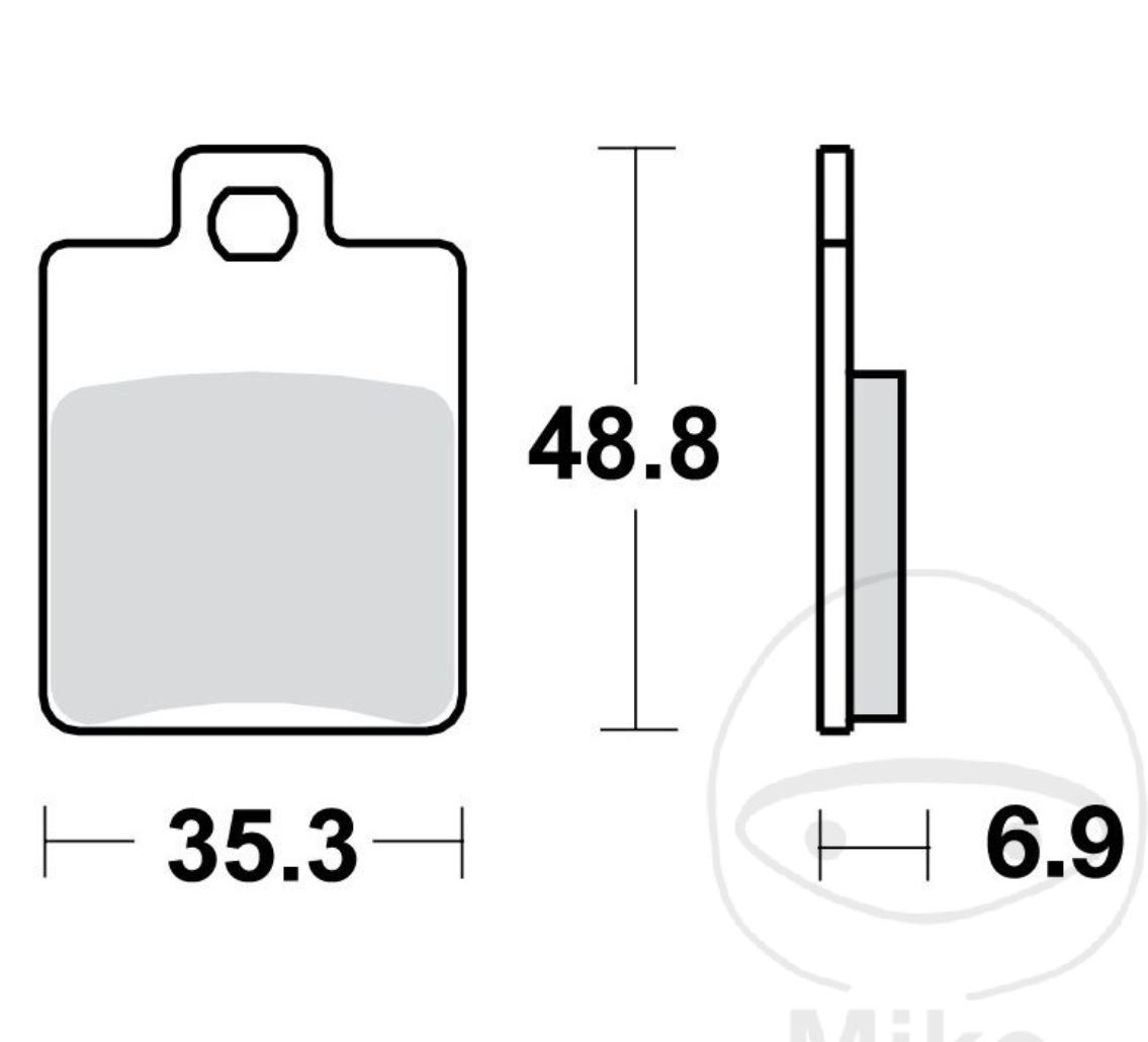 TRW MCB695LC Bremsbeläge hinten für Peugeot Speedfight 1 2 Citystar Tweet Piaggio NRG LC SYM Symphony