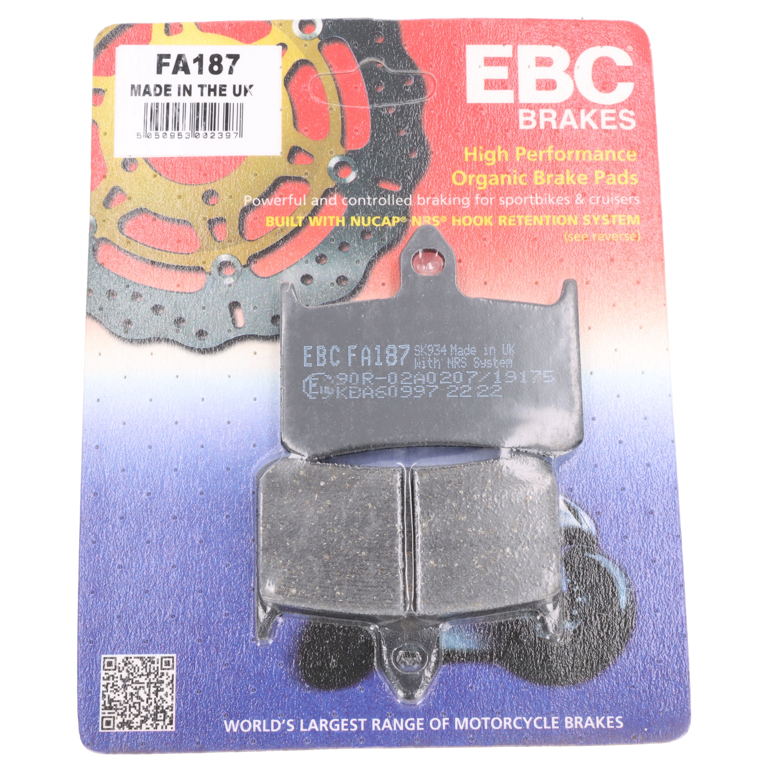 EBC Bremsbeläge FA187 für Honda VFR NT VFR CB -X4CBR VRT NSR