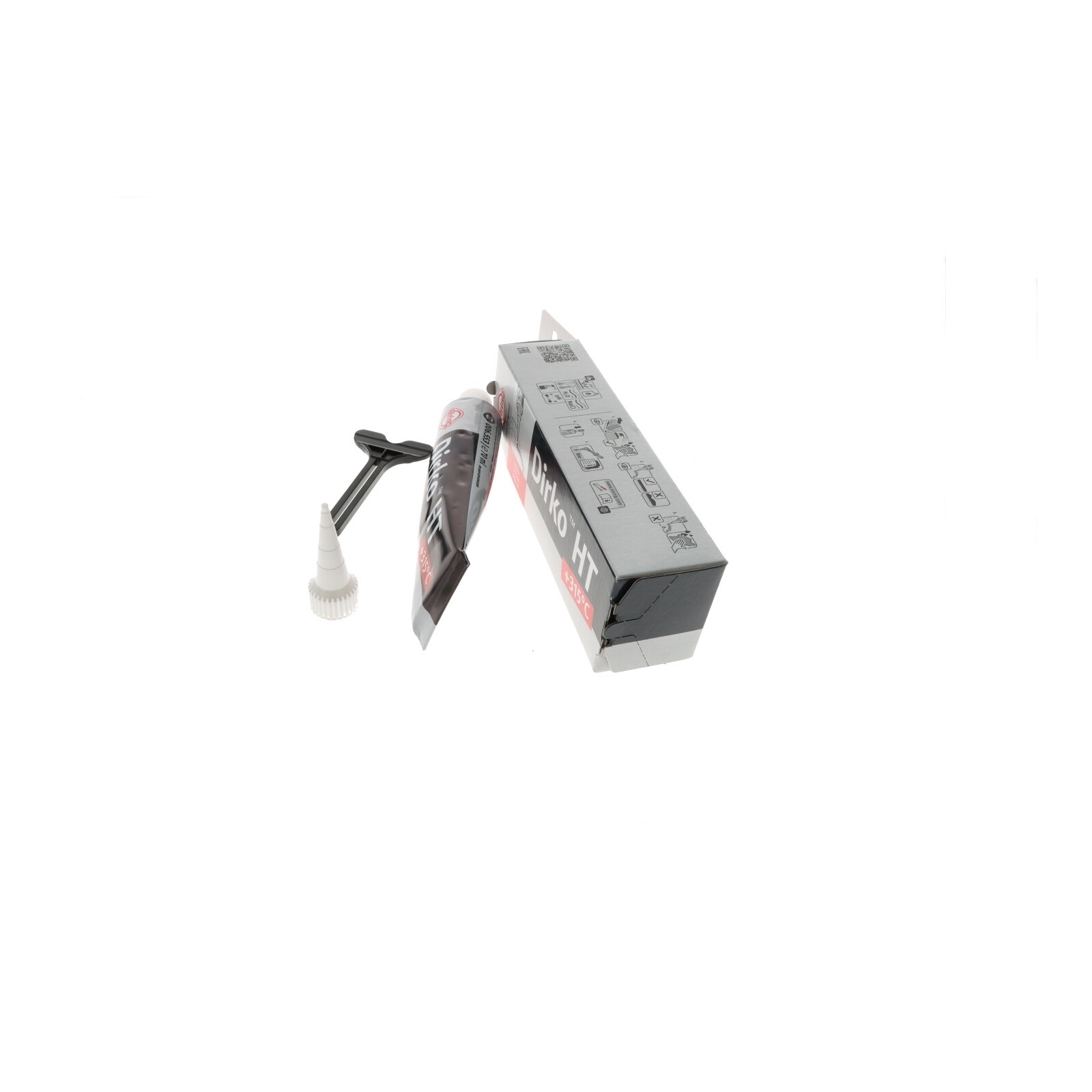 DIRKO HT Dichtmasse ELRING 70ml schwarz bis 315° Grad Silikon Motor Ölwanne Getriebe