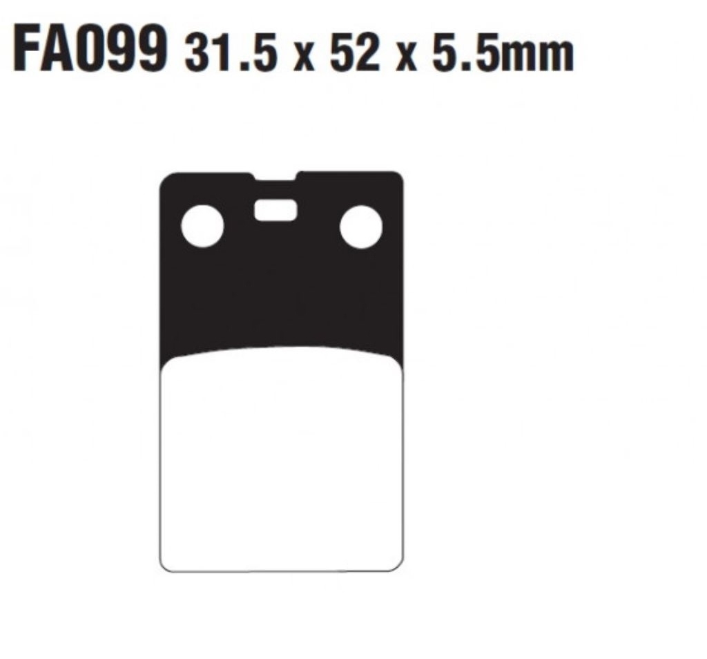 EBC Bremsbeläge SFA099 für Benelli Gilera Devil Spring Eaglet 50 80 ZAP