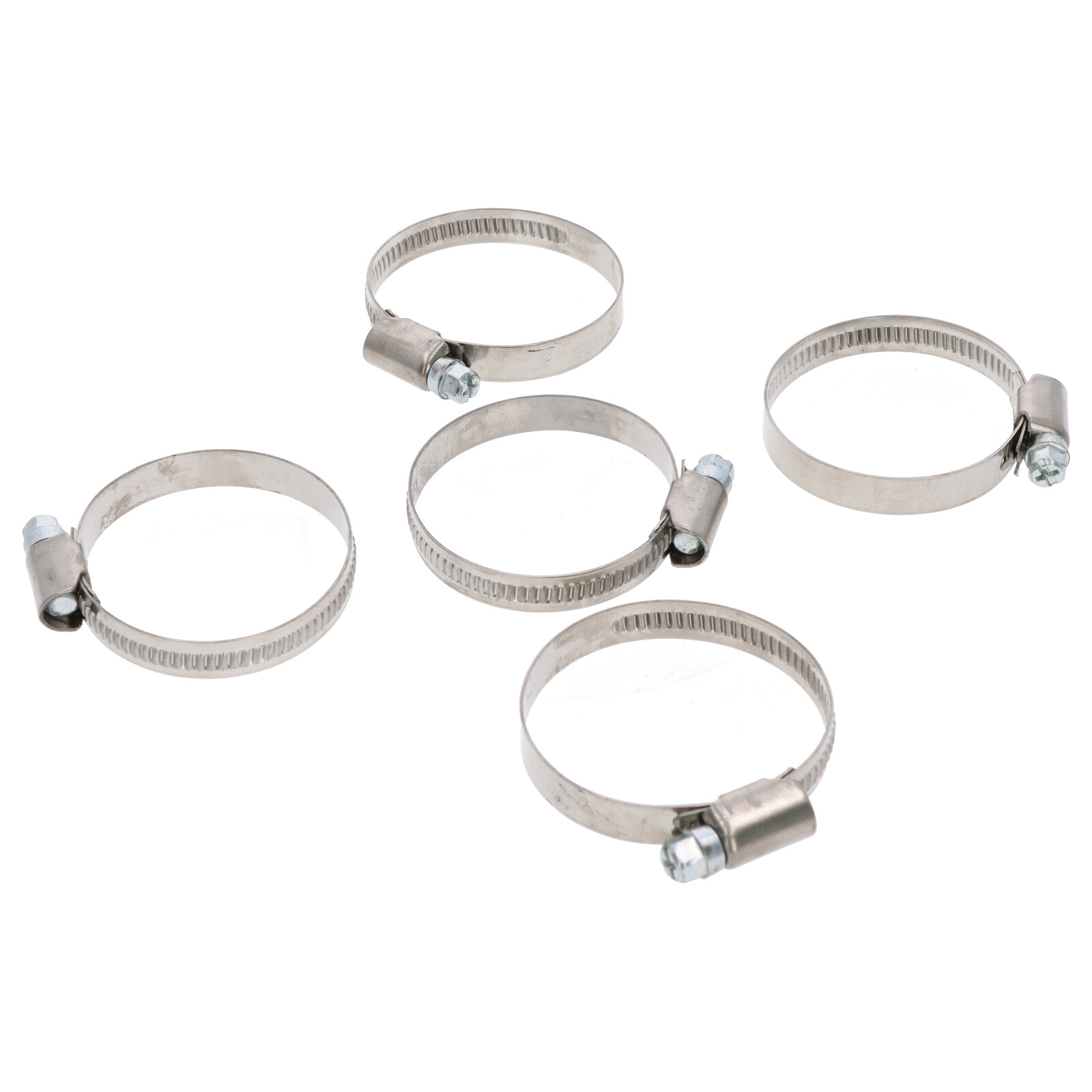 5x Schlauchklemme Spannbereich 32-50mm 9 mm für Benzin Kraftstoff Öl Schlauch W2 DIN3017