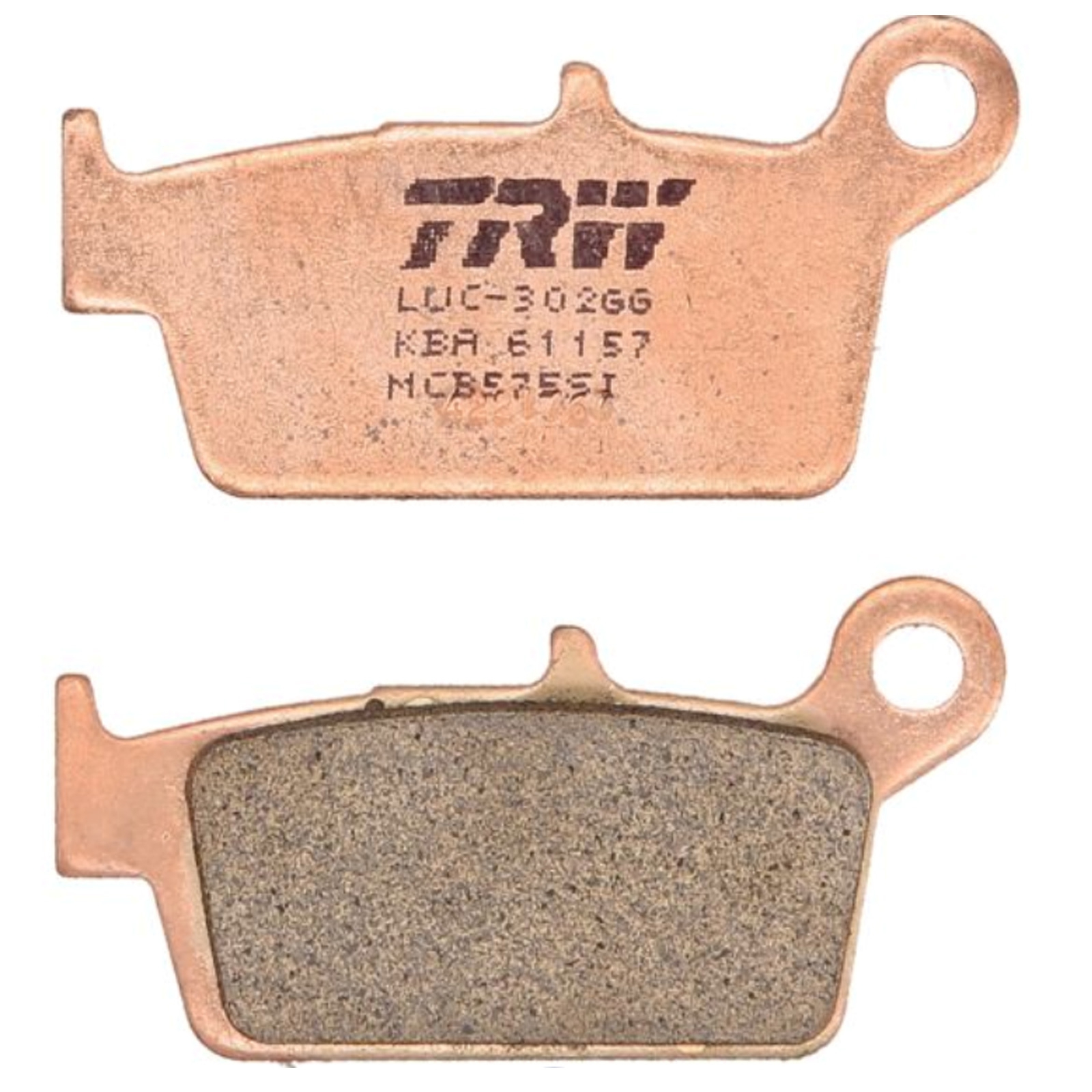 TRW MCB575SI Sintermetall Bremsbeläge hinten für Honda CR XR Kawasaki KX KLX Suzuki DR DR-Z RM
